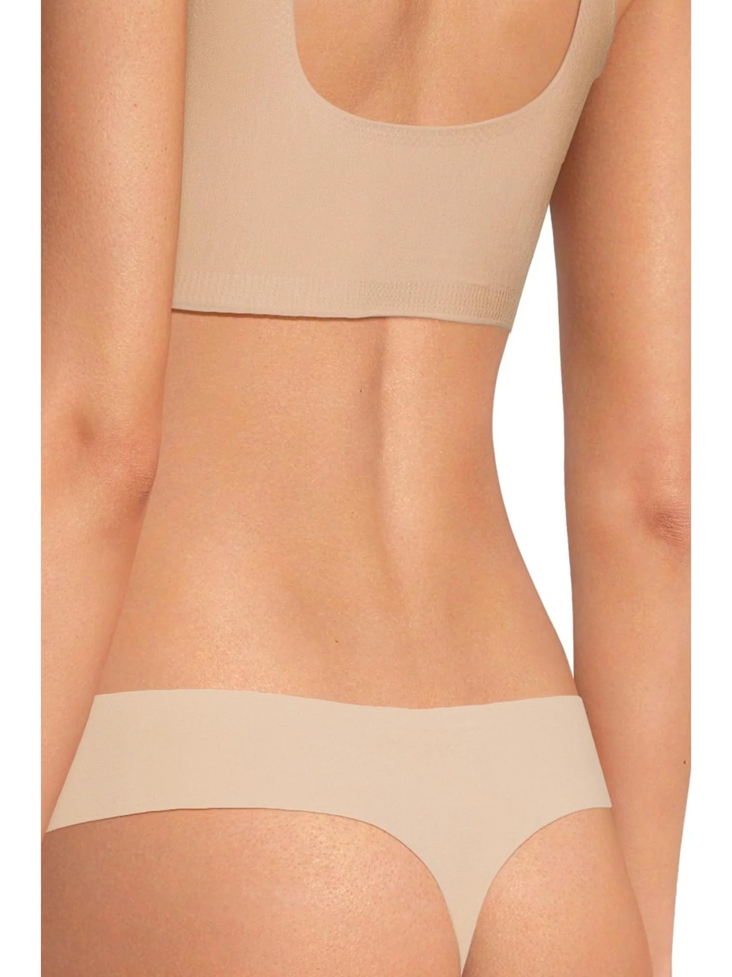 Стринги Commando Double Take Lace Thongs — изображение 3 из 3, бежевый