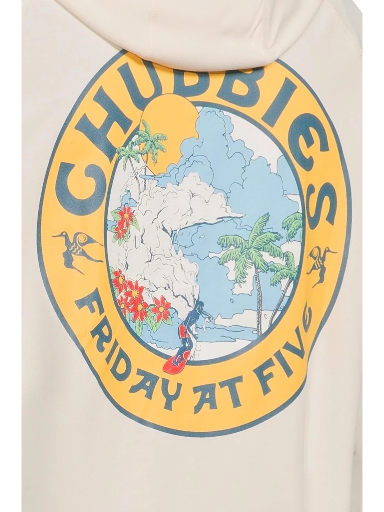 Толстовка Chubbies The Seal Of Approval — изображение 4 из 5, белый
