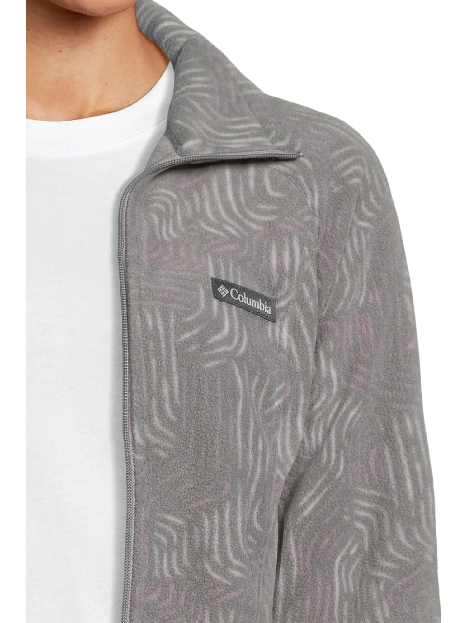 Толстовка Columbia Benton Springs Printed Full Zip — изображение 4 из 5, фиолетовый