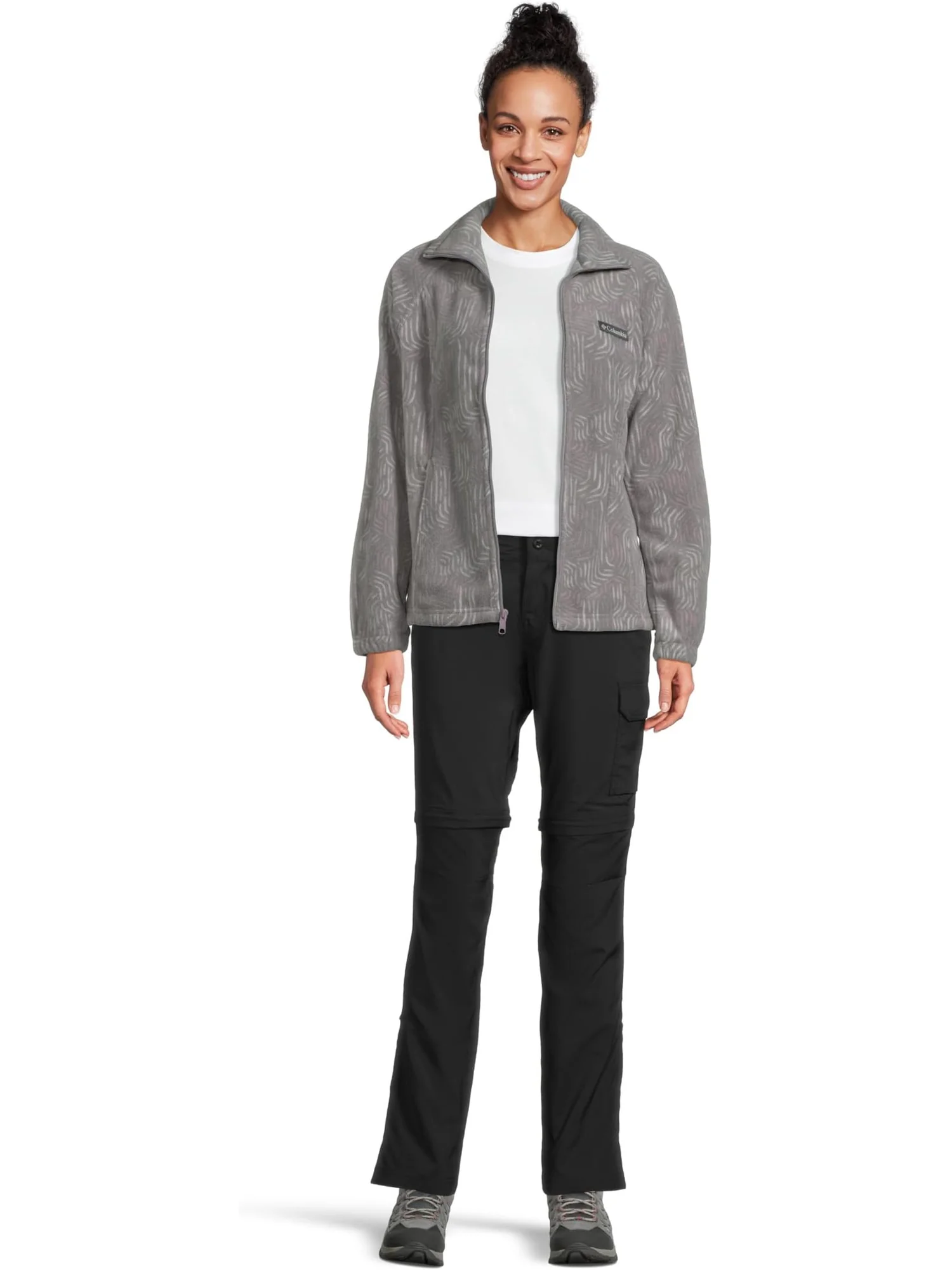 Толстовка Columbia Benton Springs Printed Full Zip — изображение 5 из 5, фиолетовый