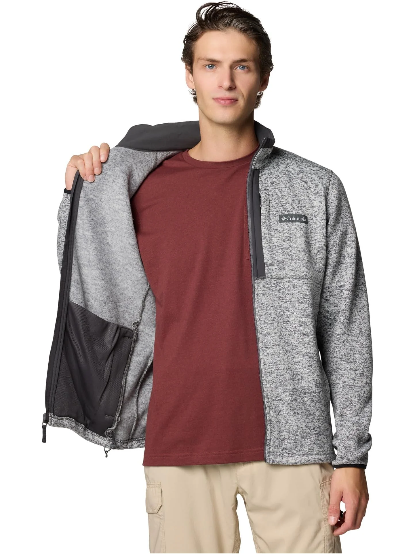 Толстовка Columbia Sweater Weather Full Zip — изображение 4 из 6, серый