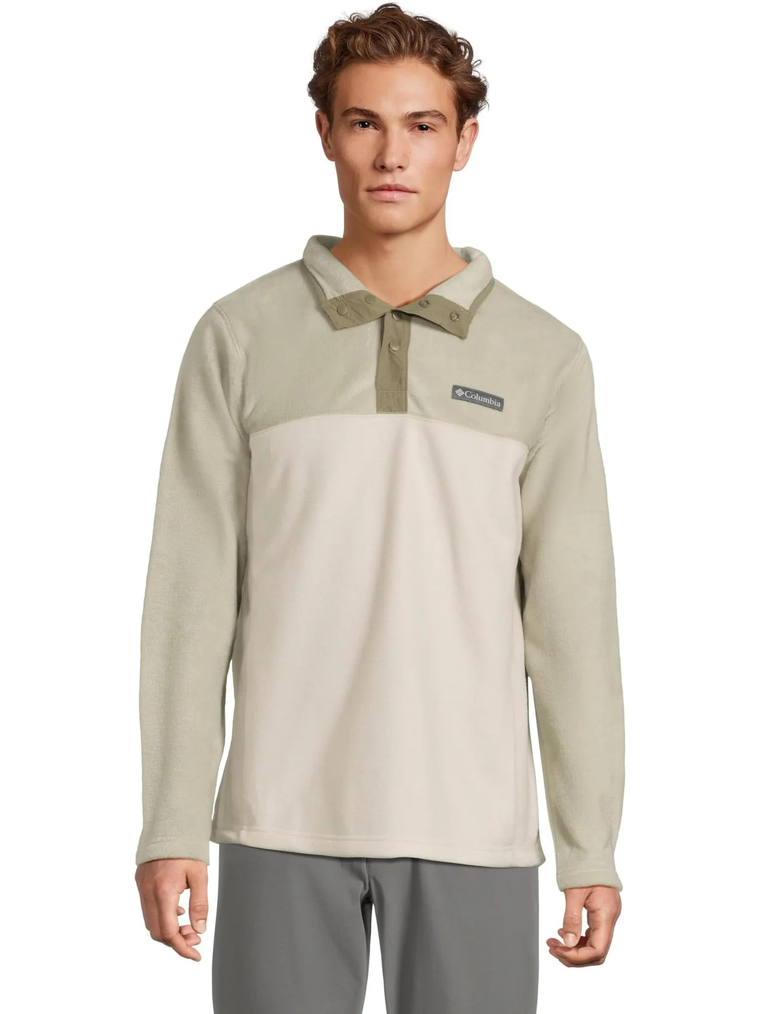 Толстовка Columbia Steens Mountain Half Snap II — изображение 1 из 5, бежевый