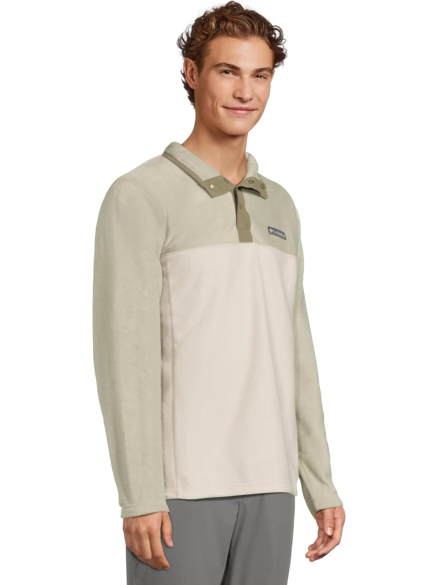 Толстовка Columbia Steens Mountain Half Snap II — изображение 2 из 5, бежевый