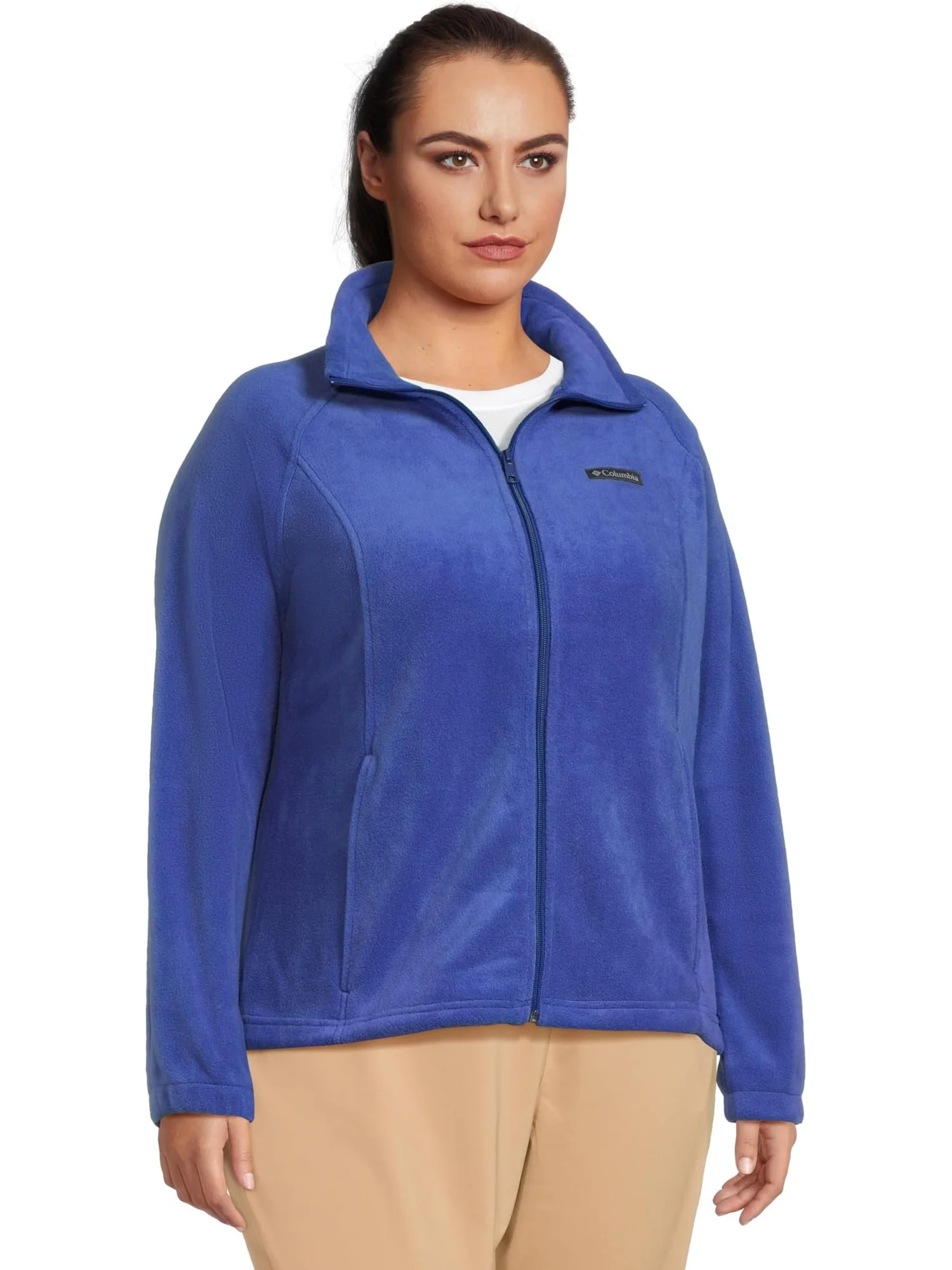 Толстовка Columbia Plus Size Benton Springs Full Zip — изображение 2 из 5, синий