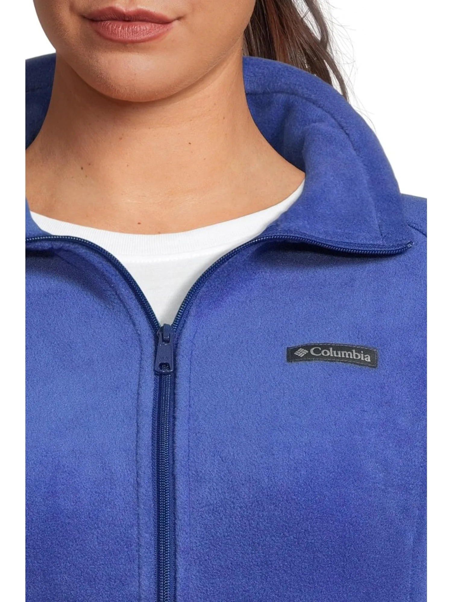 Толстовка Columbia Plus Size Benton Springs Full Zip — изображение 4 из 5, синий