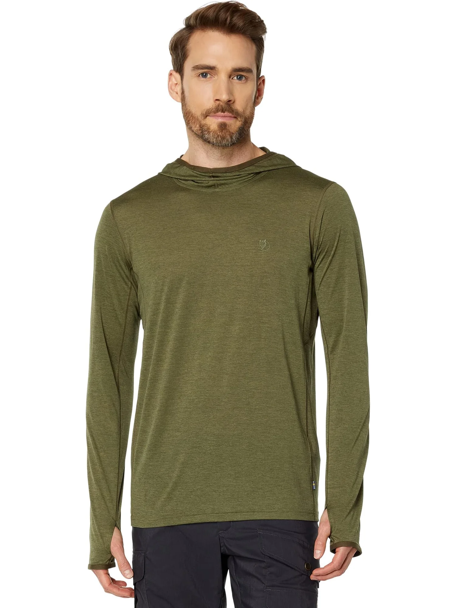 Толстовка Fjällräven Abisko Sun-Hoodie — зеленый