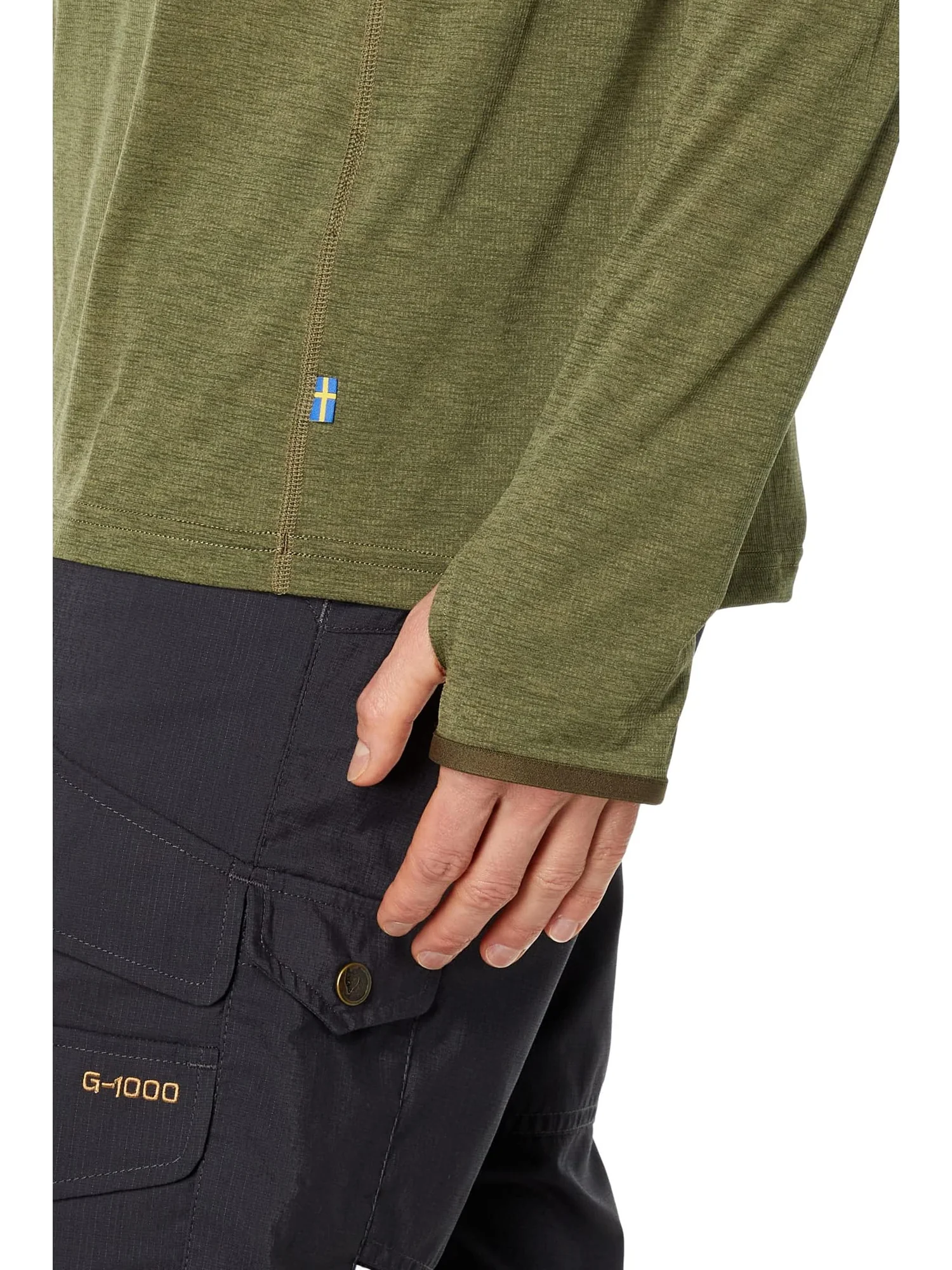 Толстовка Fjällräven Abisko Sun-Hoodie — изображение 3 из 4, зеленый