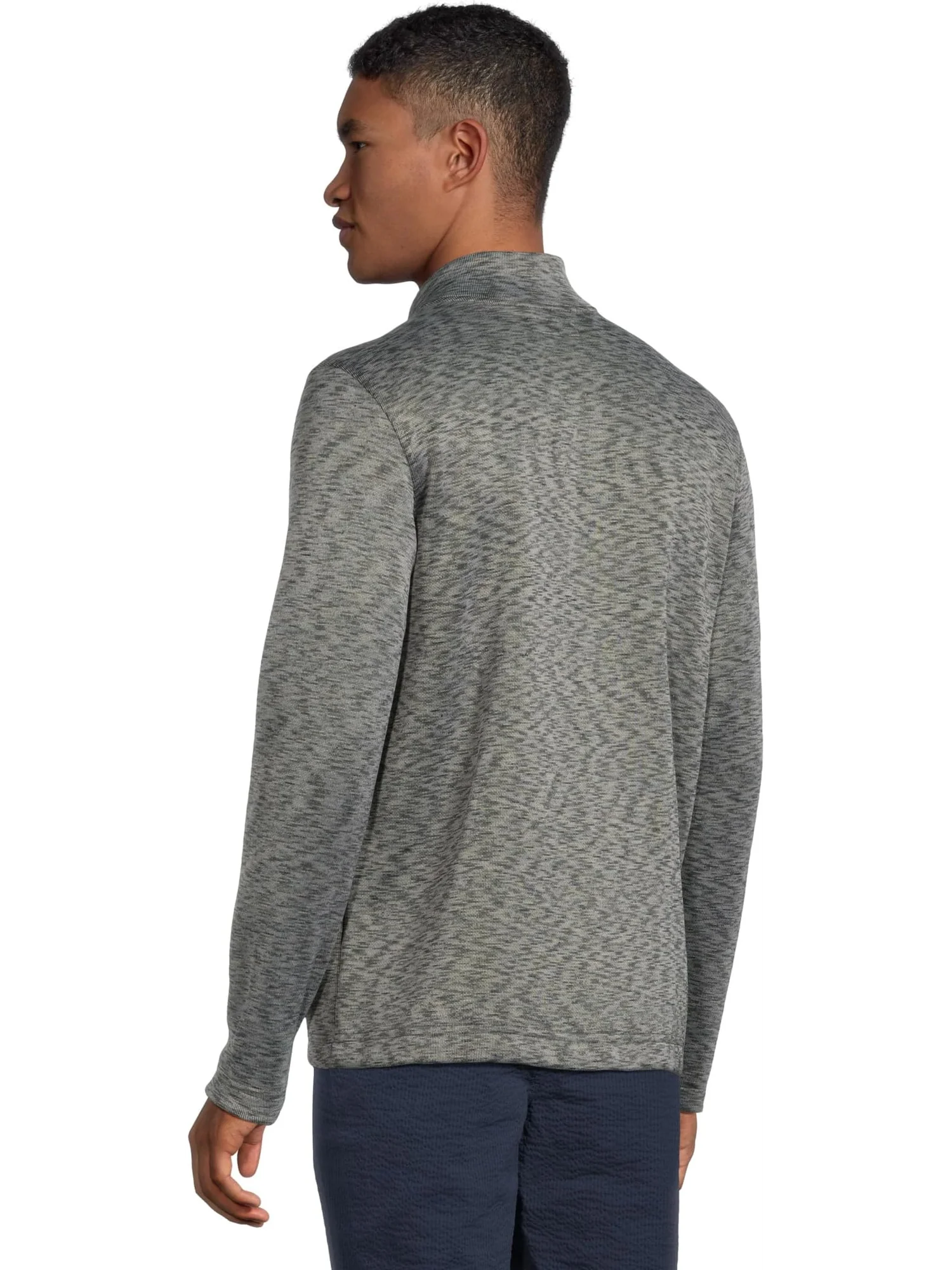 Толстовка Johnston & Murphy Space Dye Full Zip — изображение 3 из 5, серый/синий