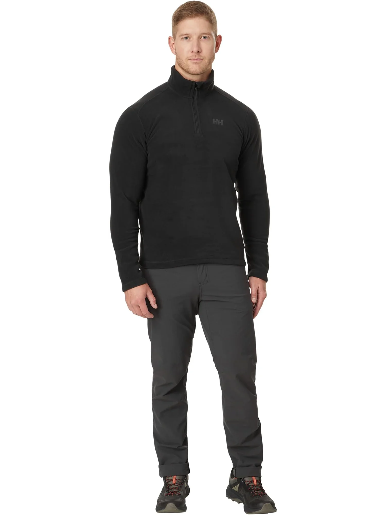 Толстовка Helly Hansen Daybreaker 1/2 Zip Fleece — изображение 4 из 4, черный