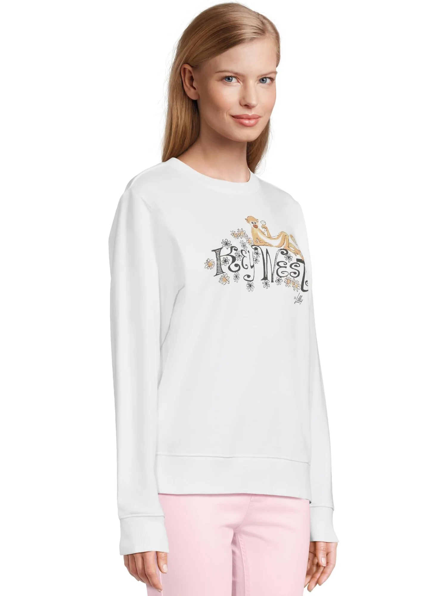 Толстовка Lilly Pulitzer Ballad Long Sleeve Sweatshirt — изображение 2 из 5, белый