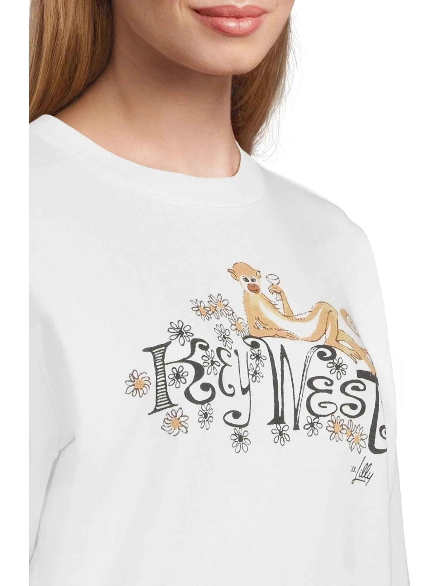 Толстовка Lilly Pulitzer Ballad Long Sleeve Sweatshirt — изображение 4 из 5, белый
