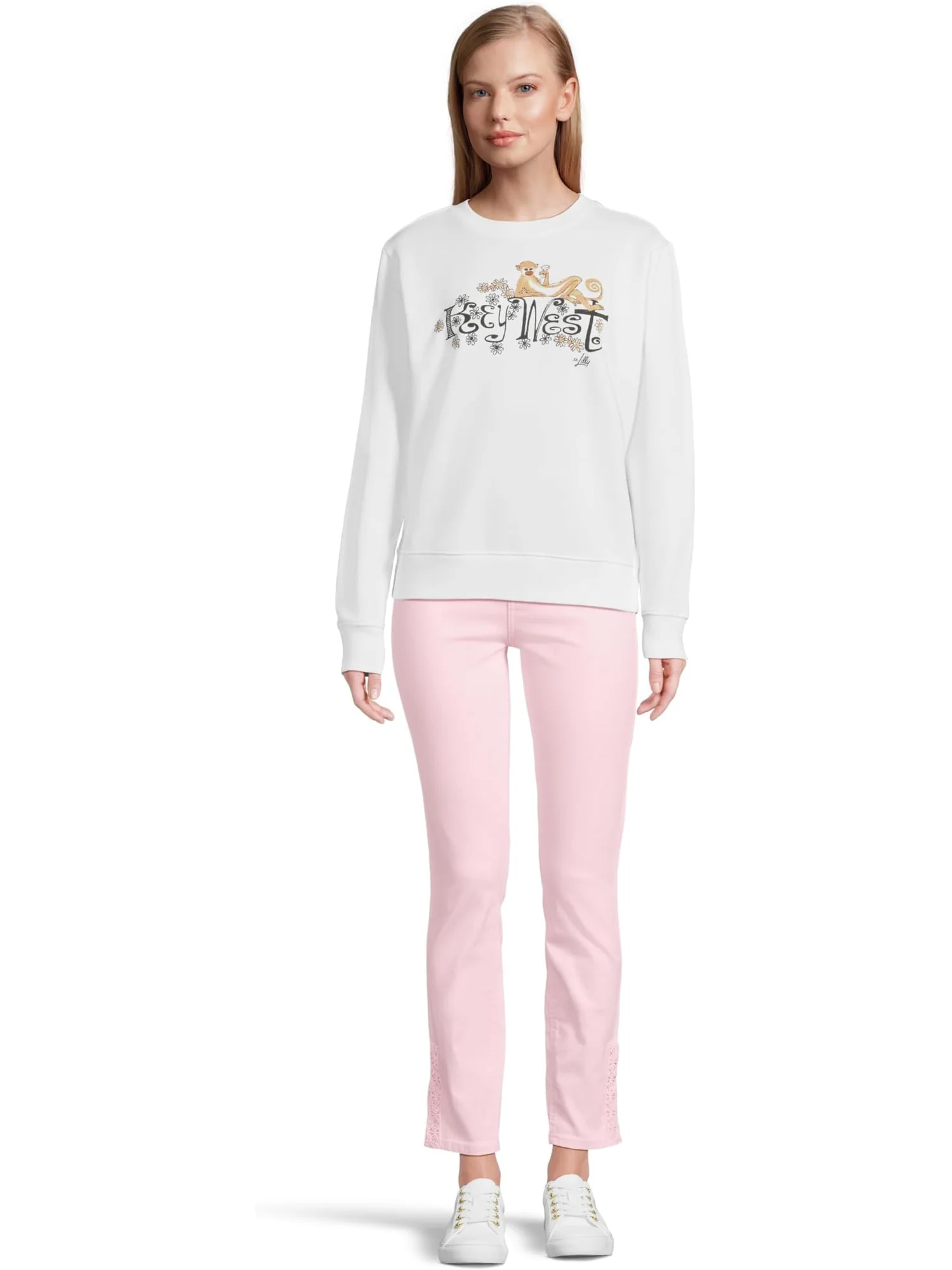 Толстовка Lilly Pulitzer Ballad Long Sleeve Sweatshirt — изображение 5 из 5, белый