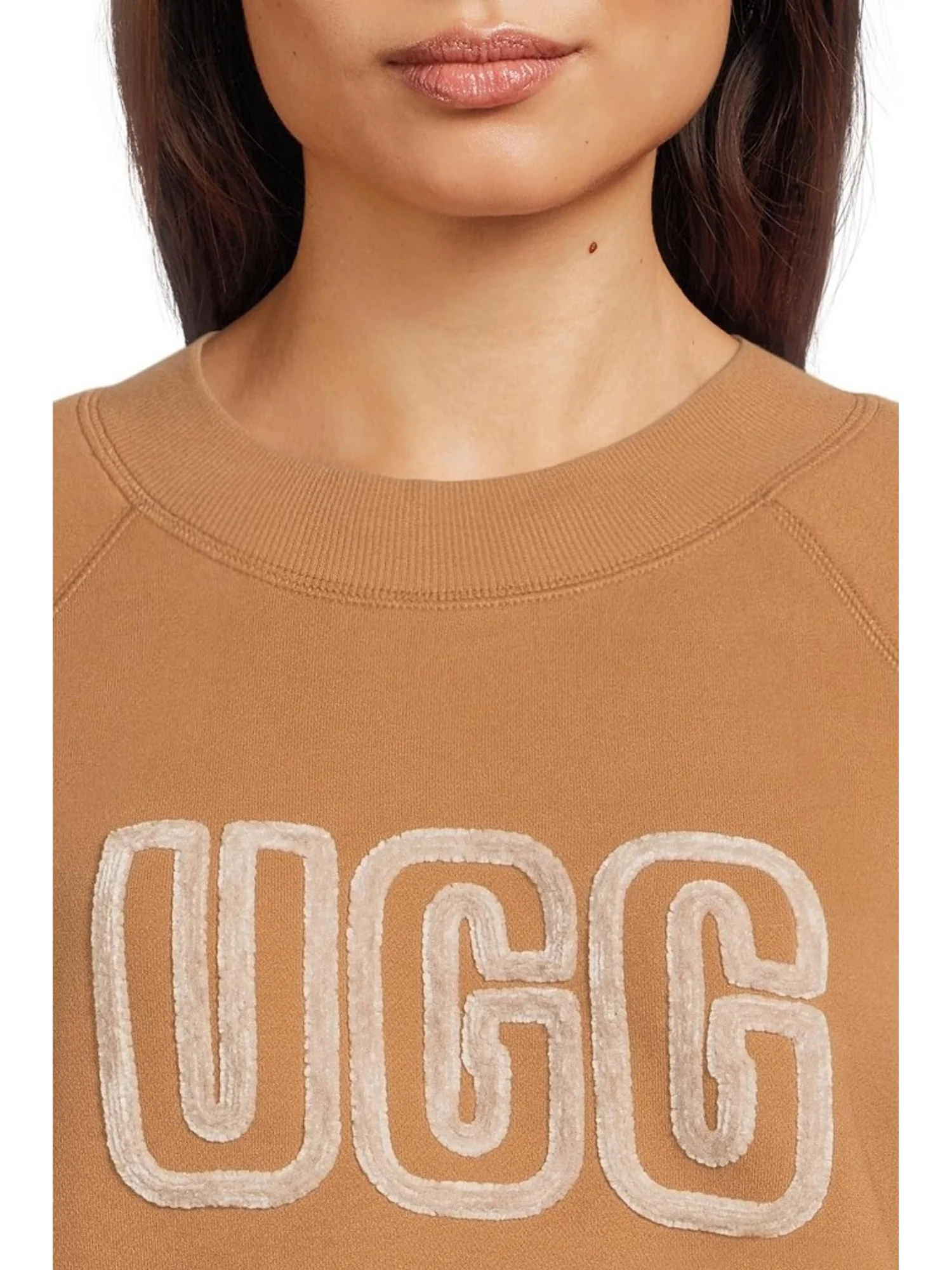 Толстовка UGG Ugg Logo Crewneck — изображение 4 из 5, орех
