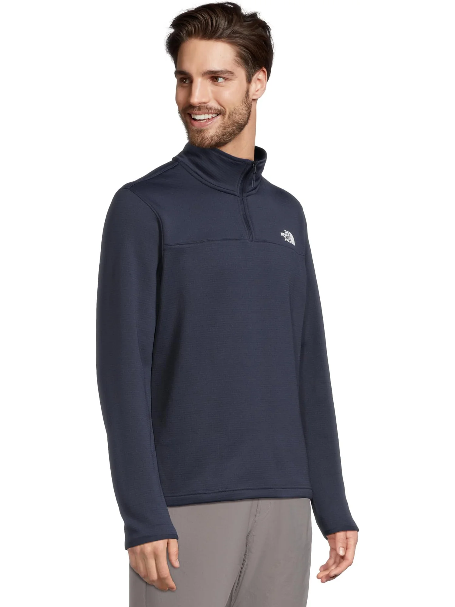 Толстовка The North Face Cedar Trail Grid Fleece 1/4 Zip — изображение 2 из 5, темно-синий