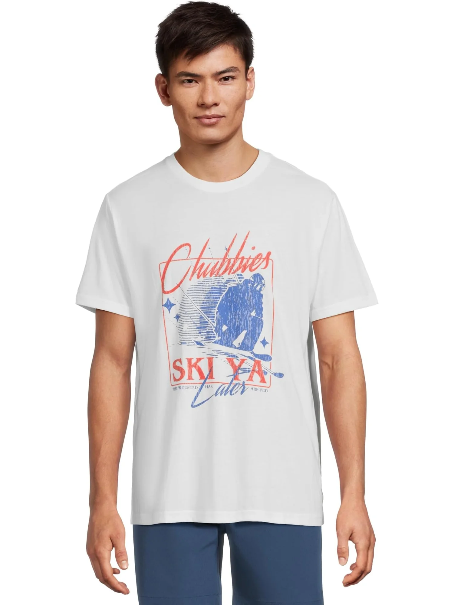 Футболка Chubbies Chubbies Dreamin — изображение 1 из 5, белый