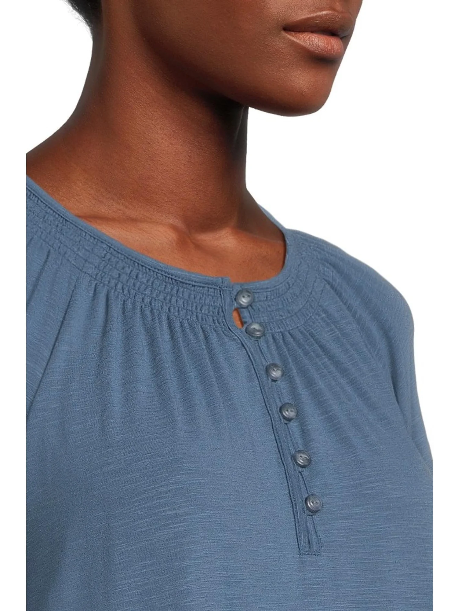 Футболка L.L.Bean Camden Hills Tee Three-Quarter-Sleeve — изображение 4 из 5, синий
