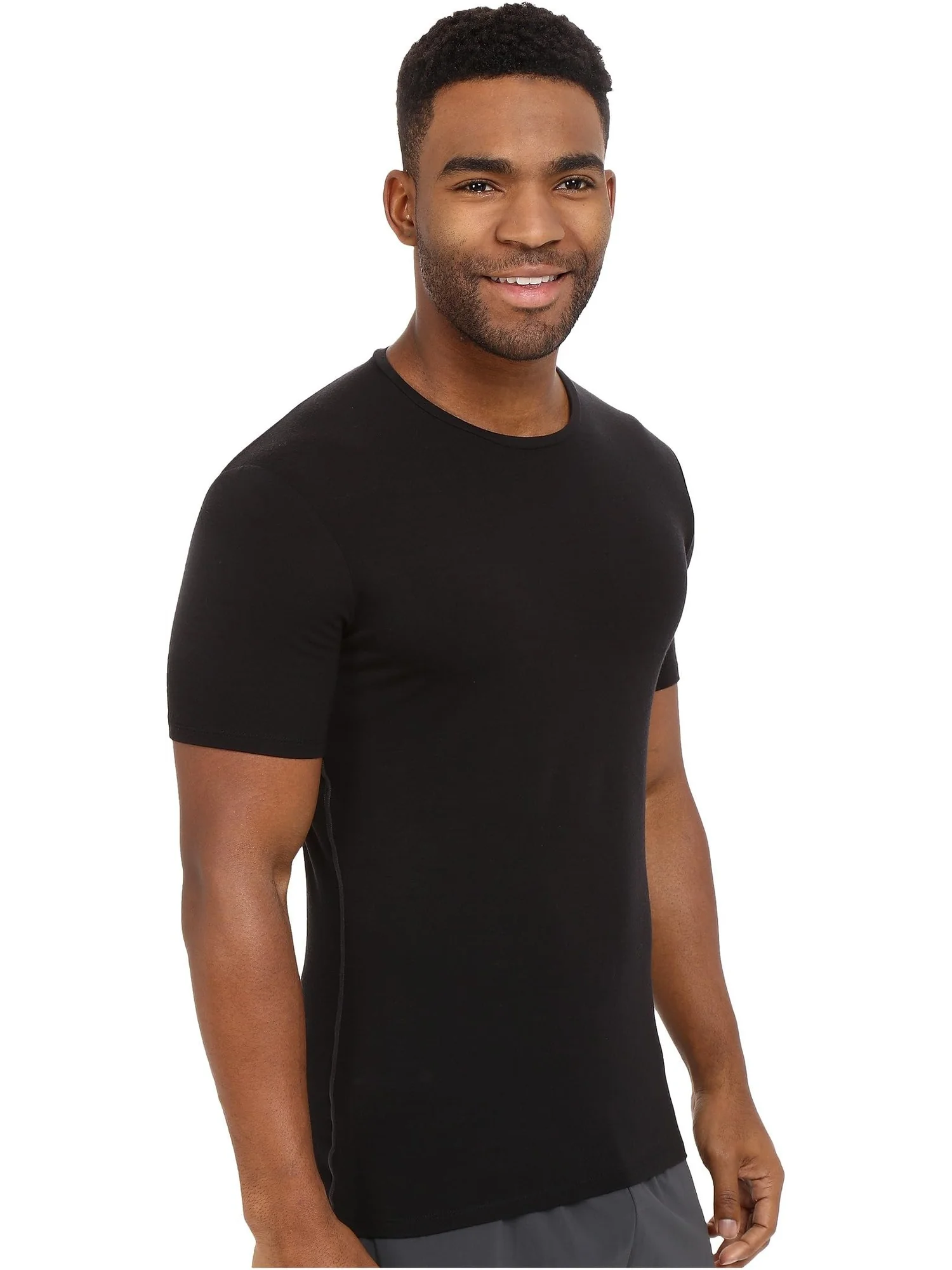 Футболка Icebreaker Anatomica Merino Short Sleeve Crewe — изображение 4 из 5, черный