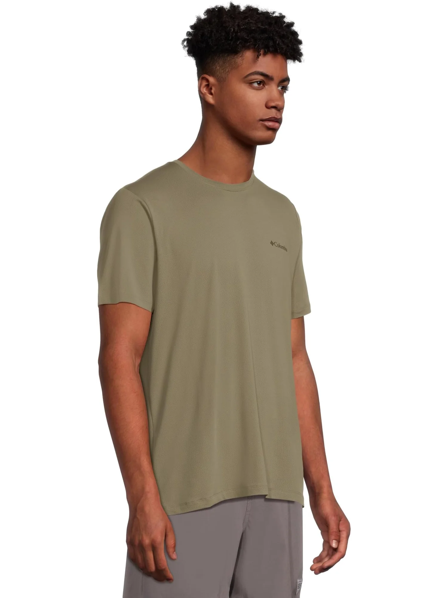 Футболка Columbia Tech Trail Utility Short Sleeve Crew — изображение 2 из 5, зеленый