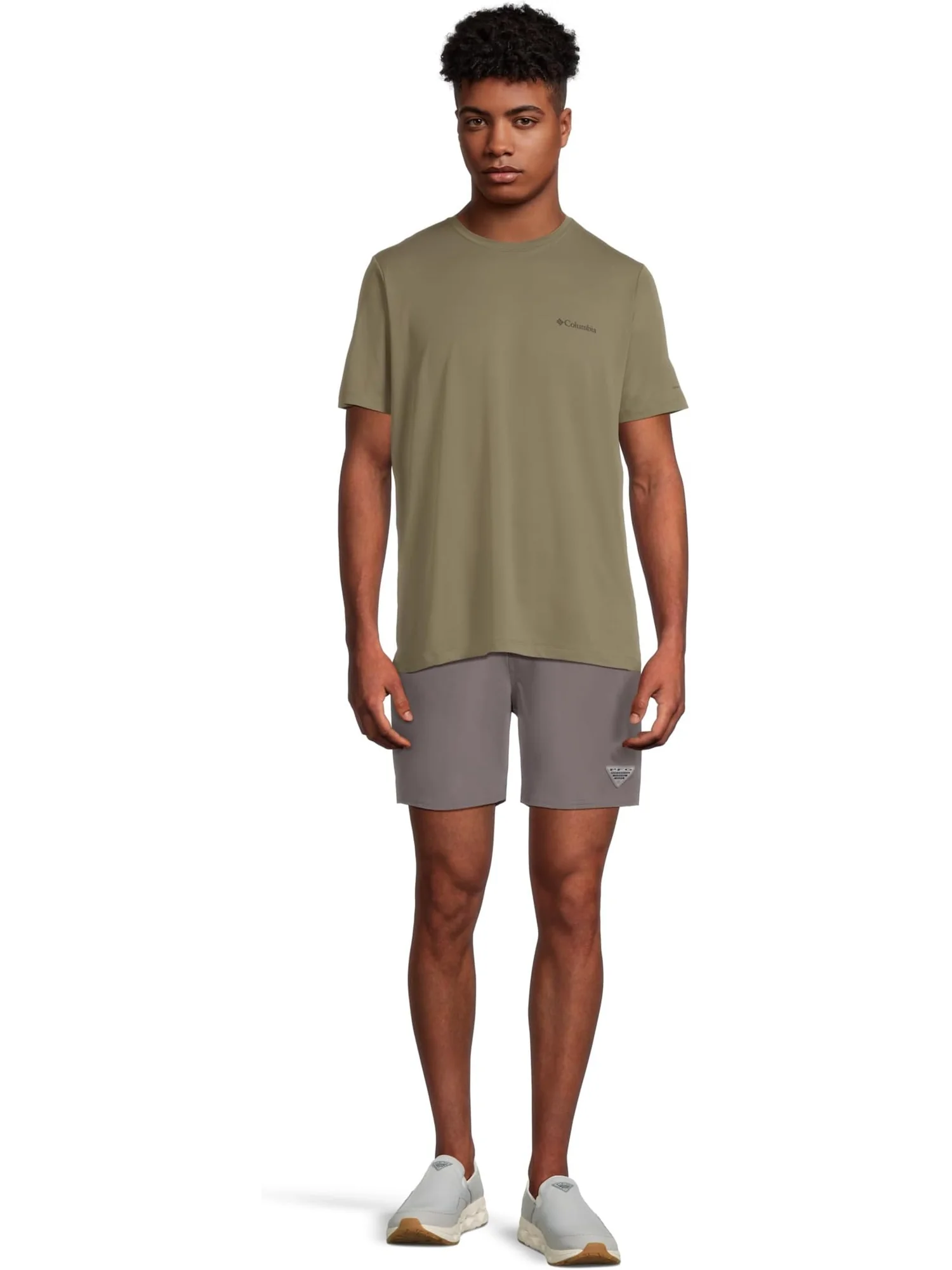 Футболка Columbia Tech Trail Utility Short Sleeve Crew — изображение 5 из 5, зеленый