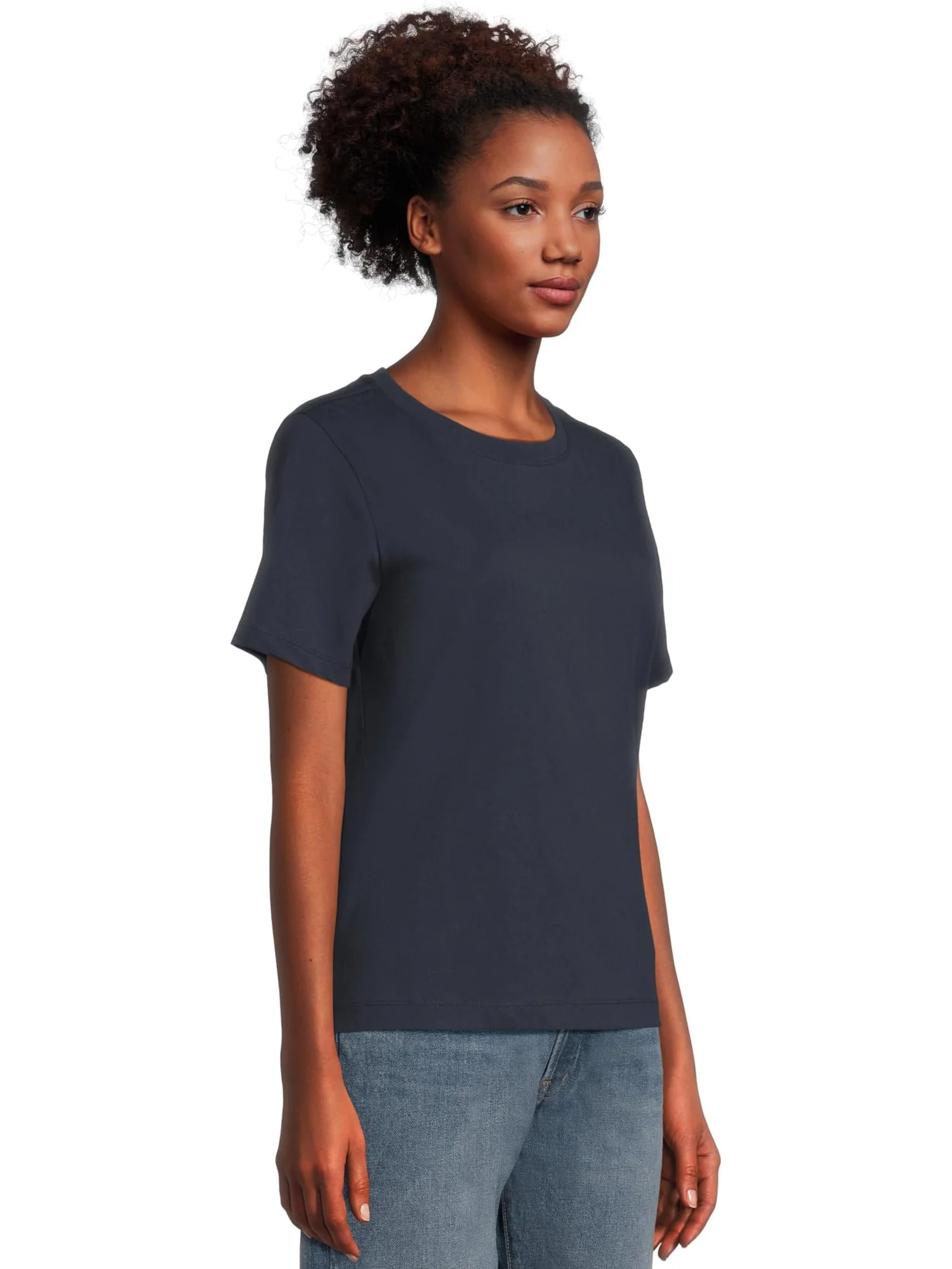 Футболка L.L.Bean Signature Premium Essential Short Sleeve Tee — изображение 2 из 5, темно-синий