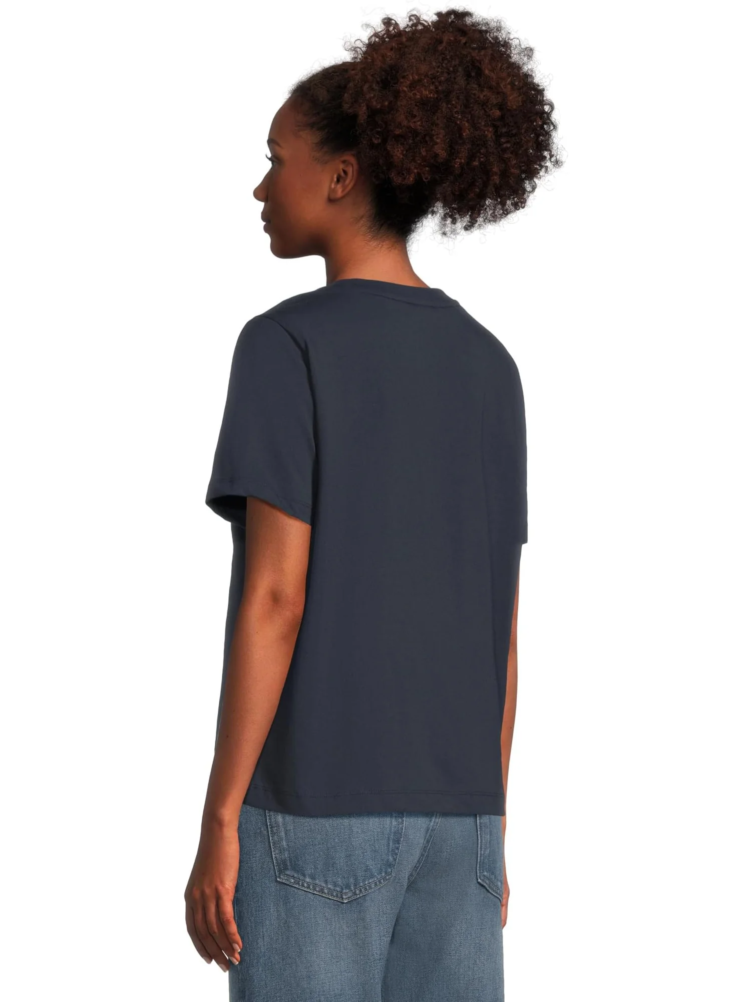 Футболка L.L.Bean Signature Premium Essential Short Sleeve Tee — изображение 3 из 5, темно-синий
