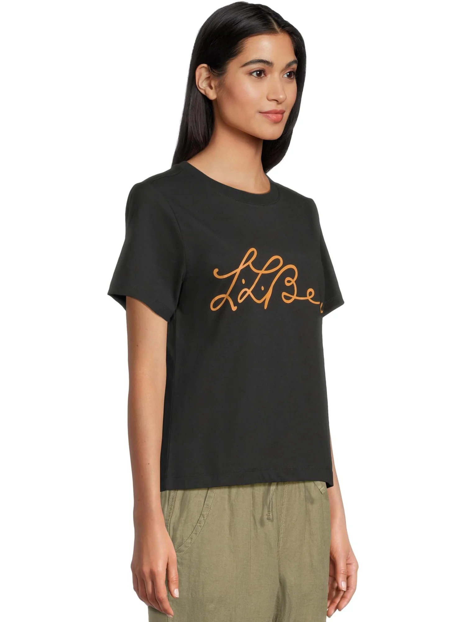 Футболка L.L.Bean Signature Premium Essential Novelty Short Sleeve Tee — изображение 2 из 5, черный