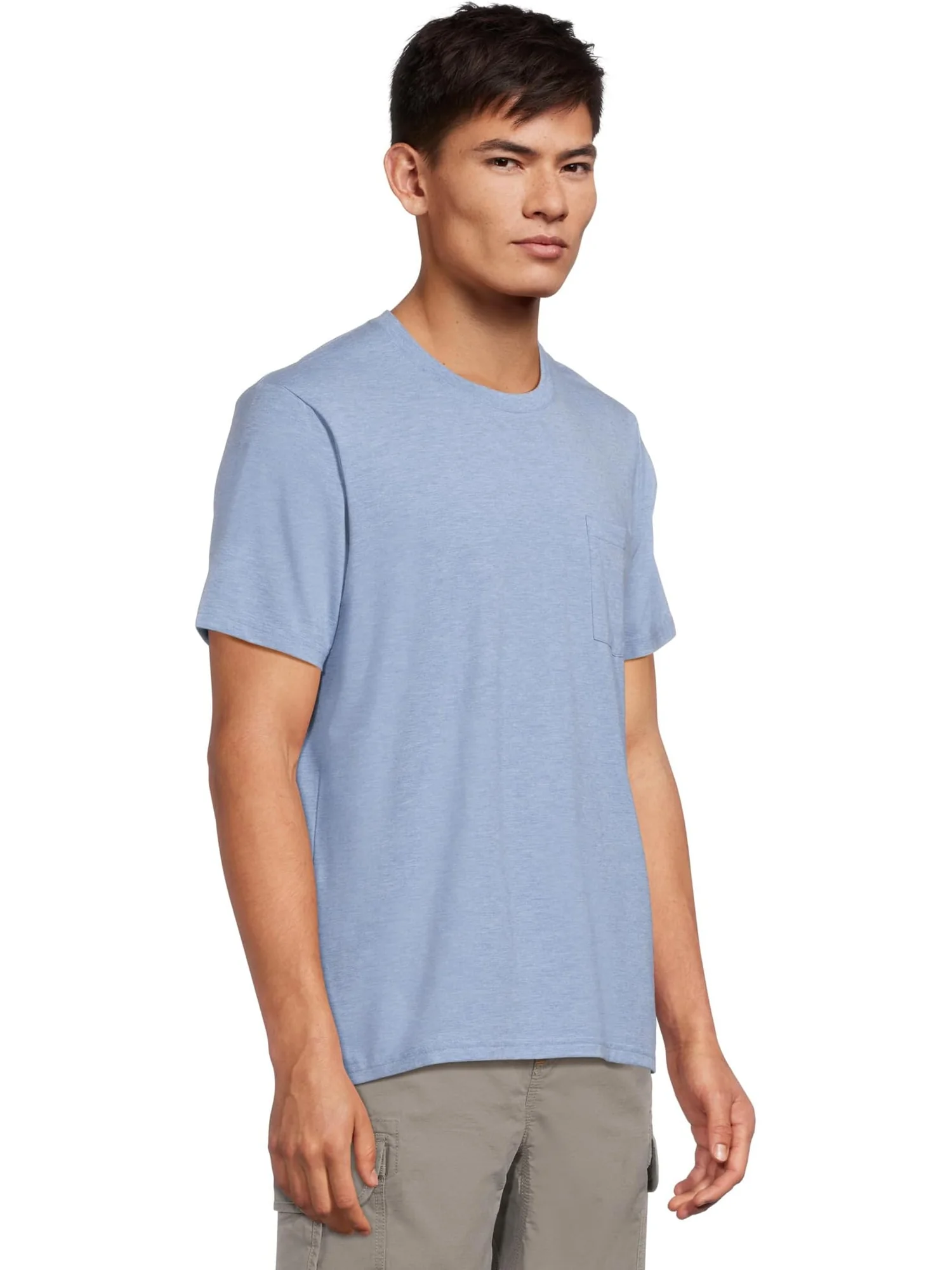 Футболка L.L.Bean Comfort Stretch Performance Pima Pocket Tee Short-sleeve — изображение 2 из 5, синий