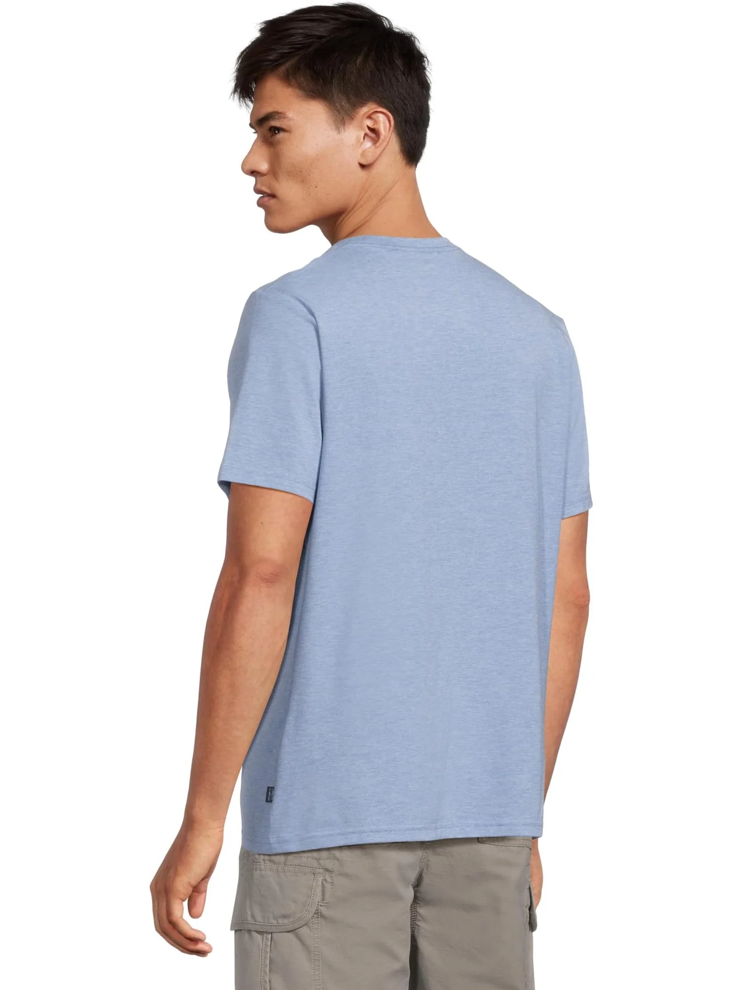 Футболка L.L.Bean Comfort Stretch Performance Pima Pocket Tee Short-sleeve — изображение 3 из 5, синий