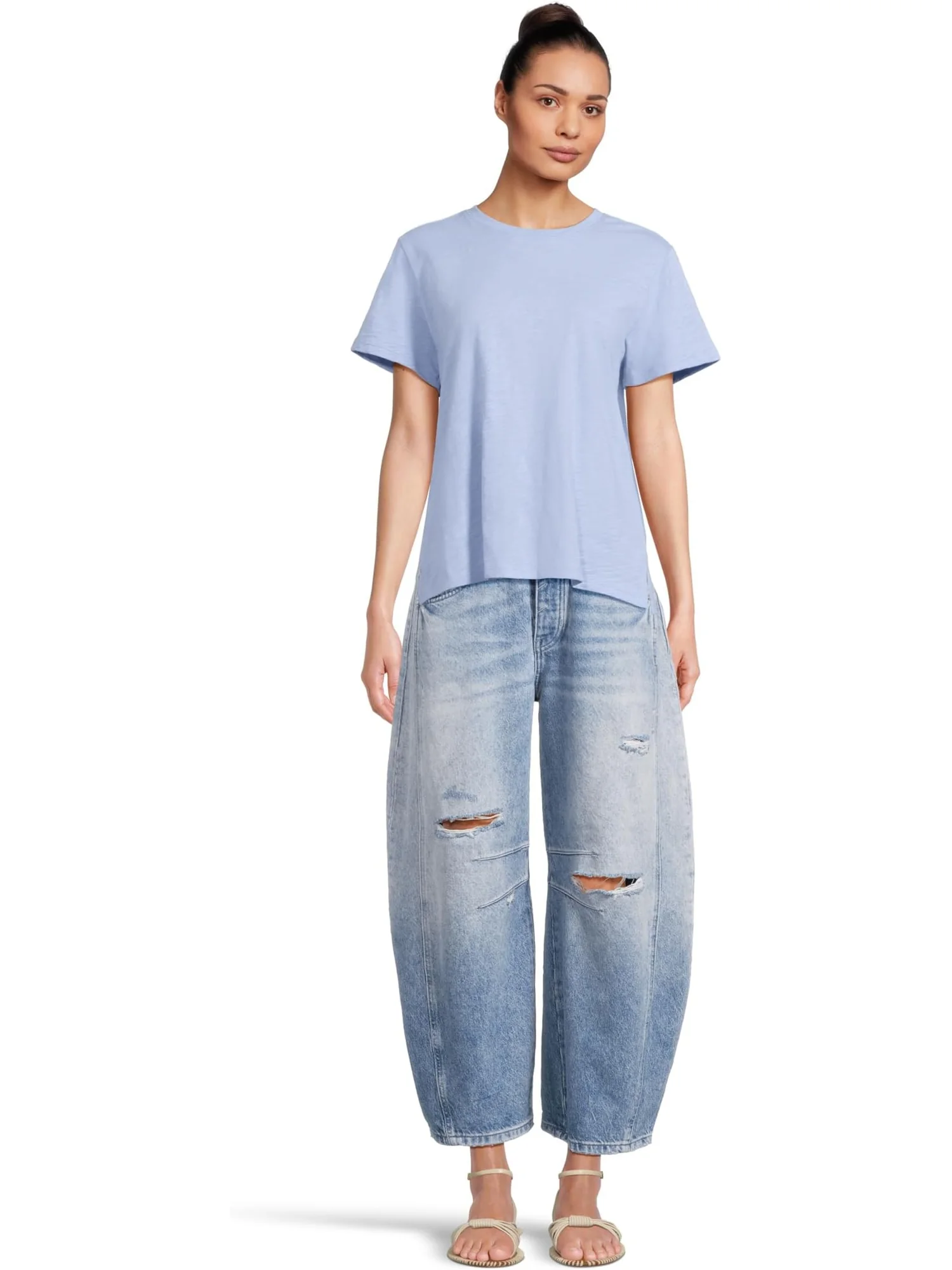 Футболка Lilla P Boyfriend Tee — изображение 5 из 5, голубой