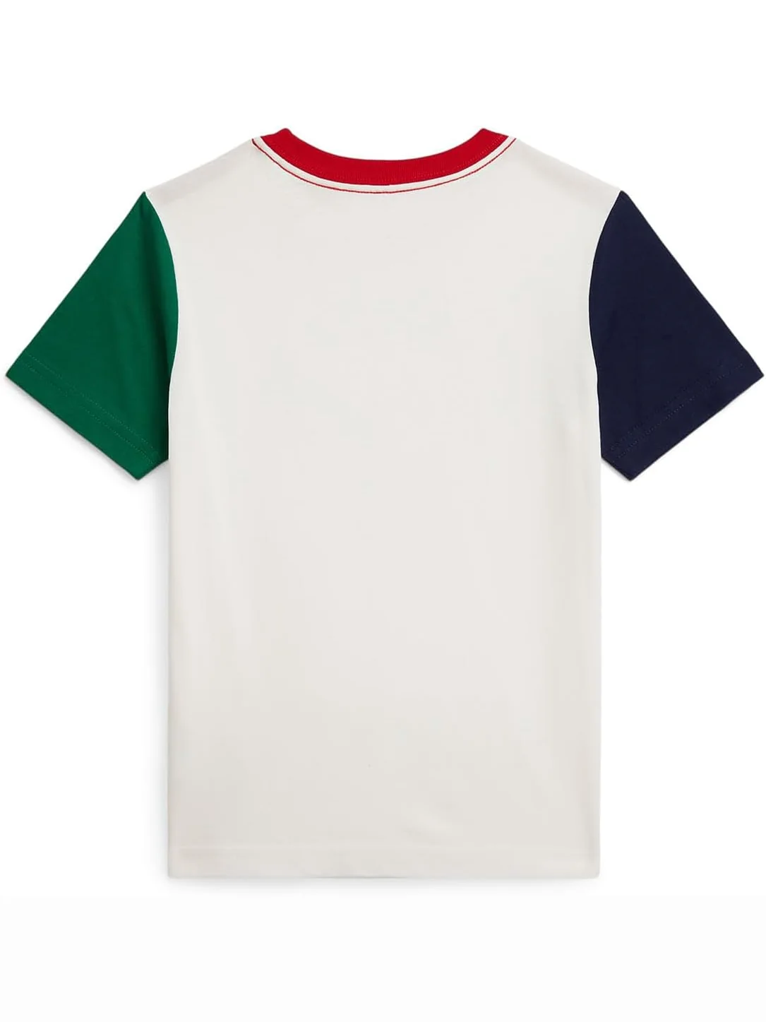 Футболка Polo Ralph Lauren Kids Logo Color-Blocked Cotton Tee — изображение 2 из 2, мульти