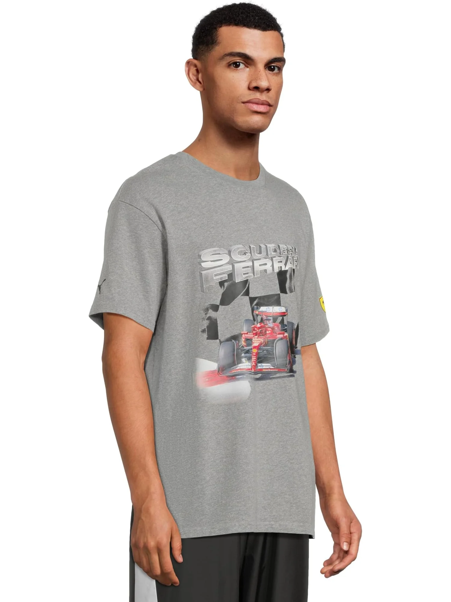 Футболка PUMA Scuderia Ferrari Graphic T-Shirt — изображение 2 из 5, серый