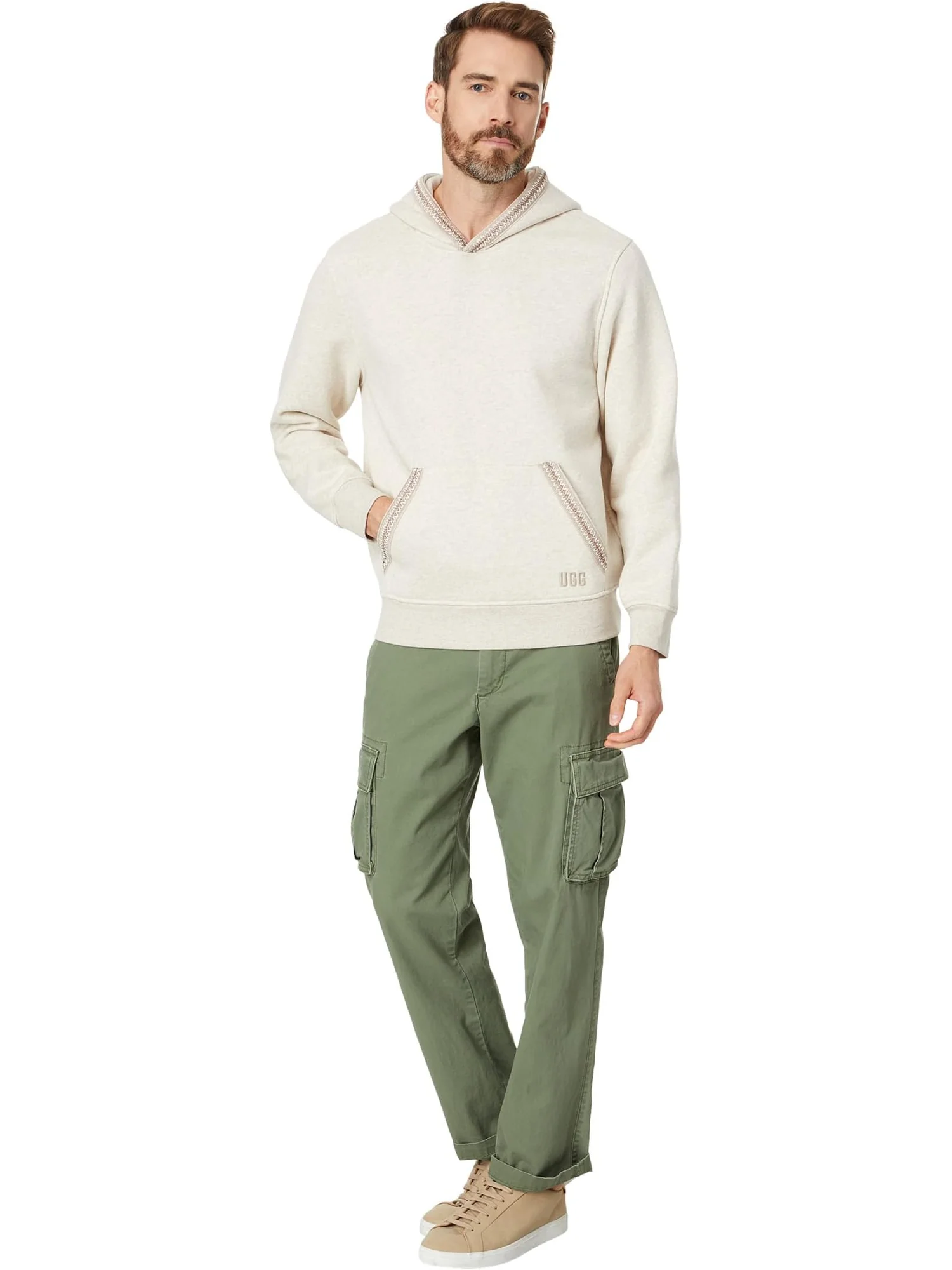 Худи UGG Tasman Hoodie, цвет Caribou Heather — изображение 4 из 4