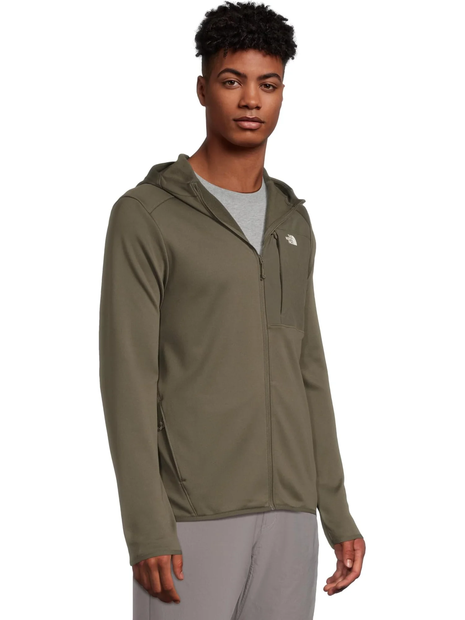 Худи The North Face TNF Performance Fleece Full Zip Hoodie — изображение 2 из 5, зеленый