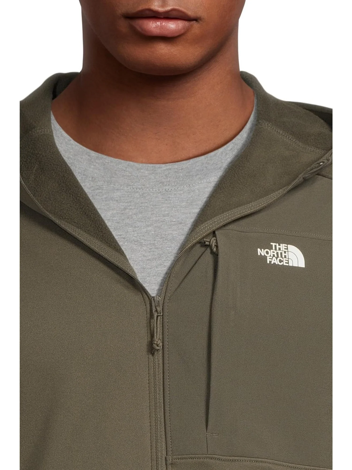 Худи The North Face TNF Performance Fleece Full Zip Hoodie — изображение 4 из 5, зеленый