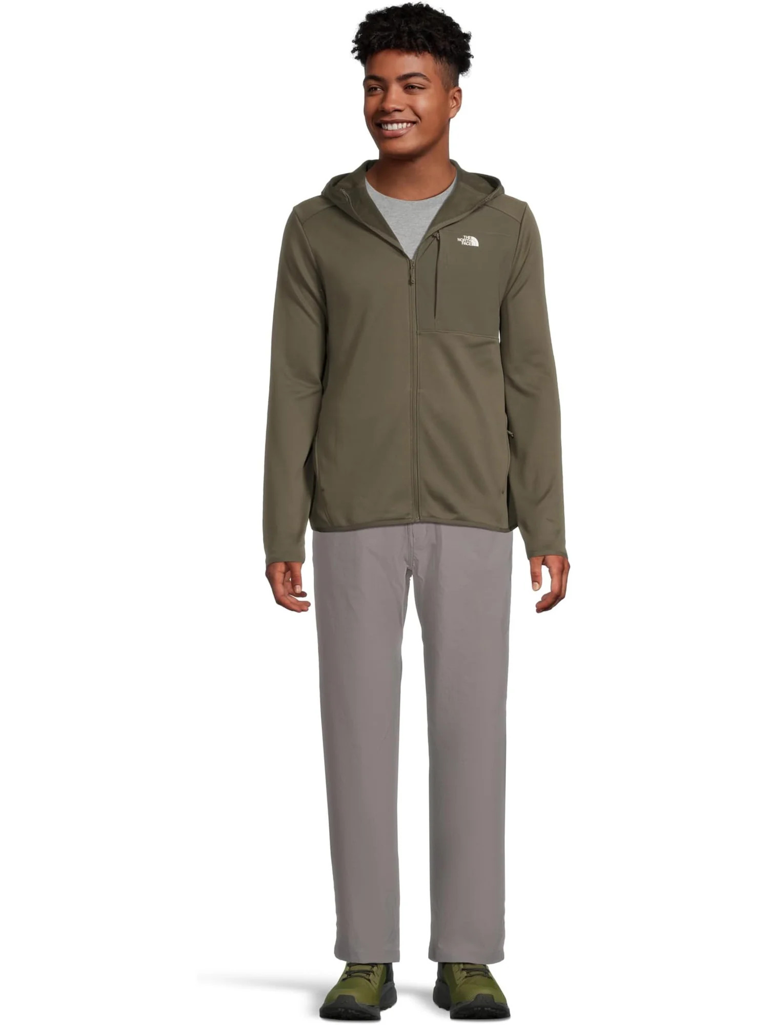 Худи The North Face TNF Performance Fleece Full Zip Hoodie — изображение 5 из 5, зеленый