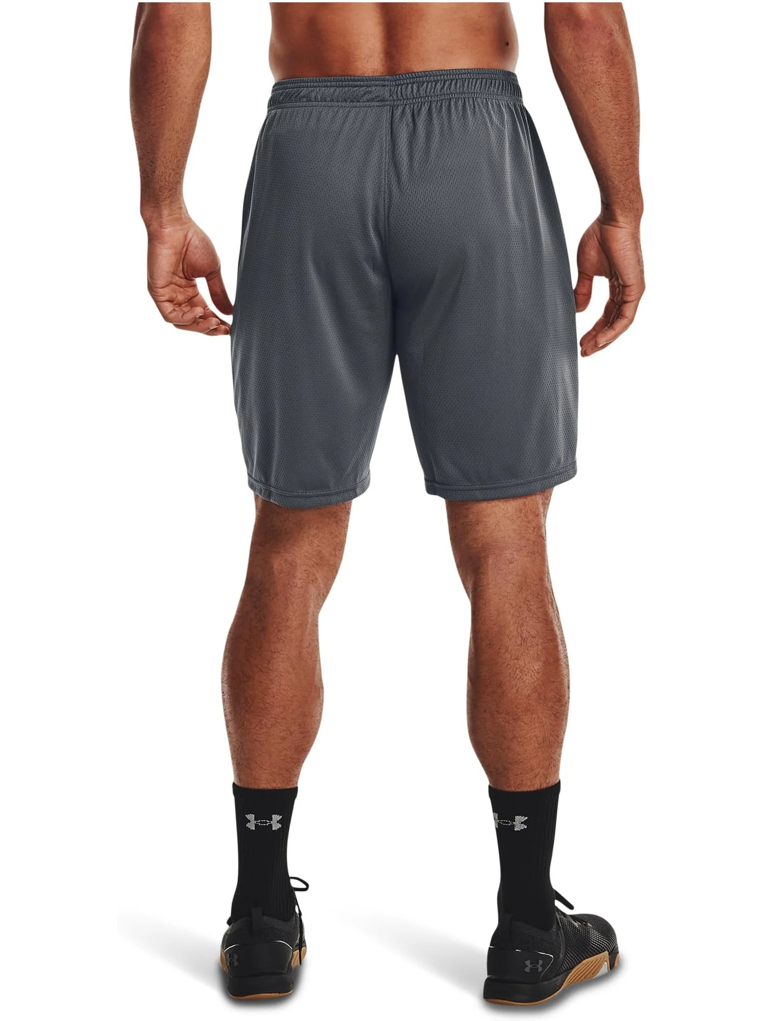 Шорты Under Armour Tech Mesh Shorts — изображение 2 из 4, серый/черный