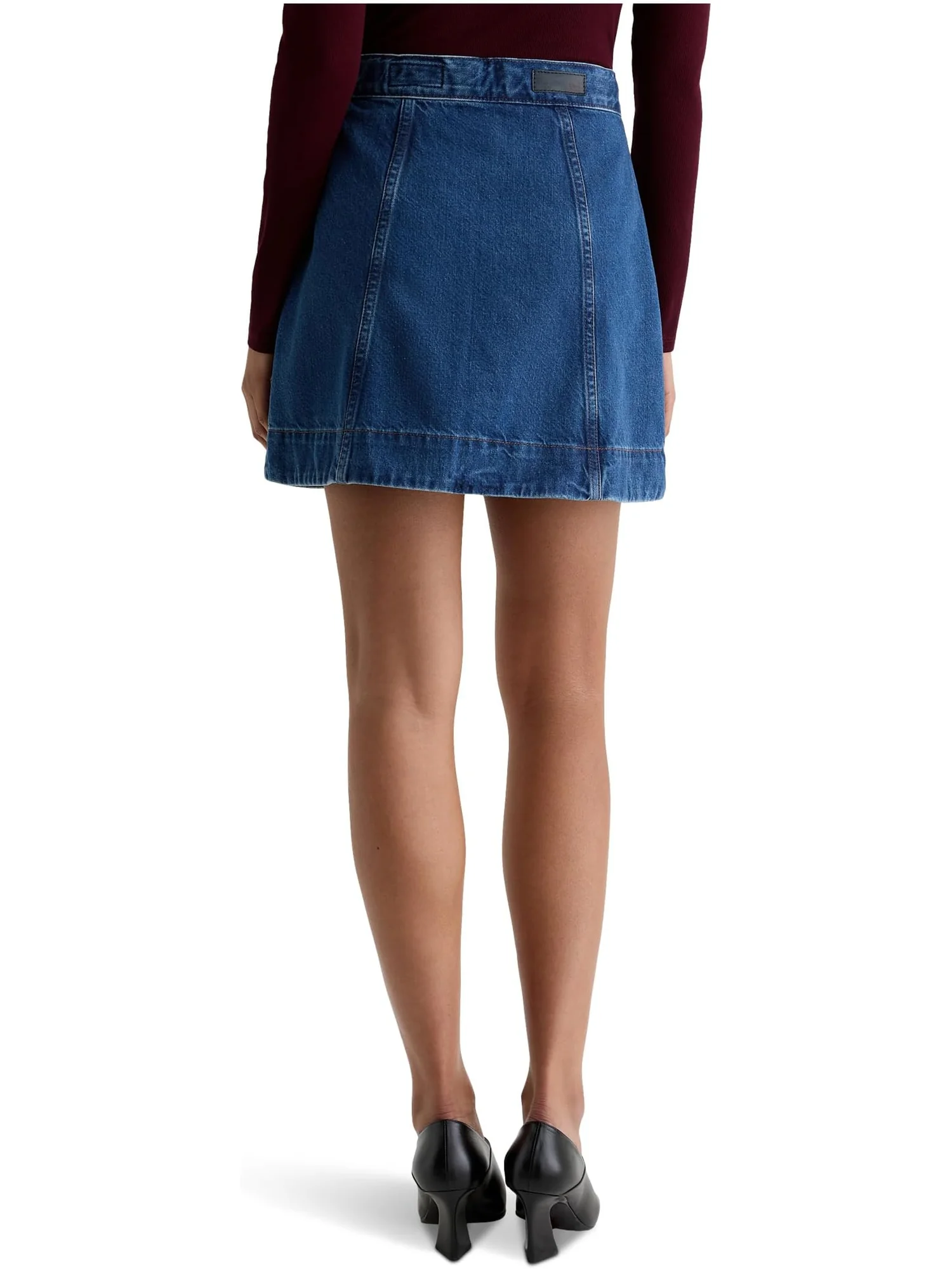 Юбка AG Jeans Evie A Line Mini Skirt, цвет Denali — изображение 2 из 4