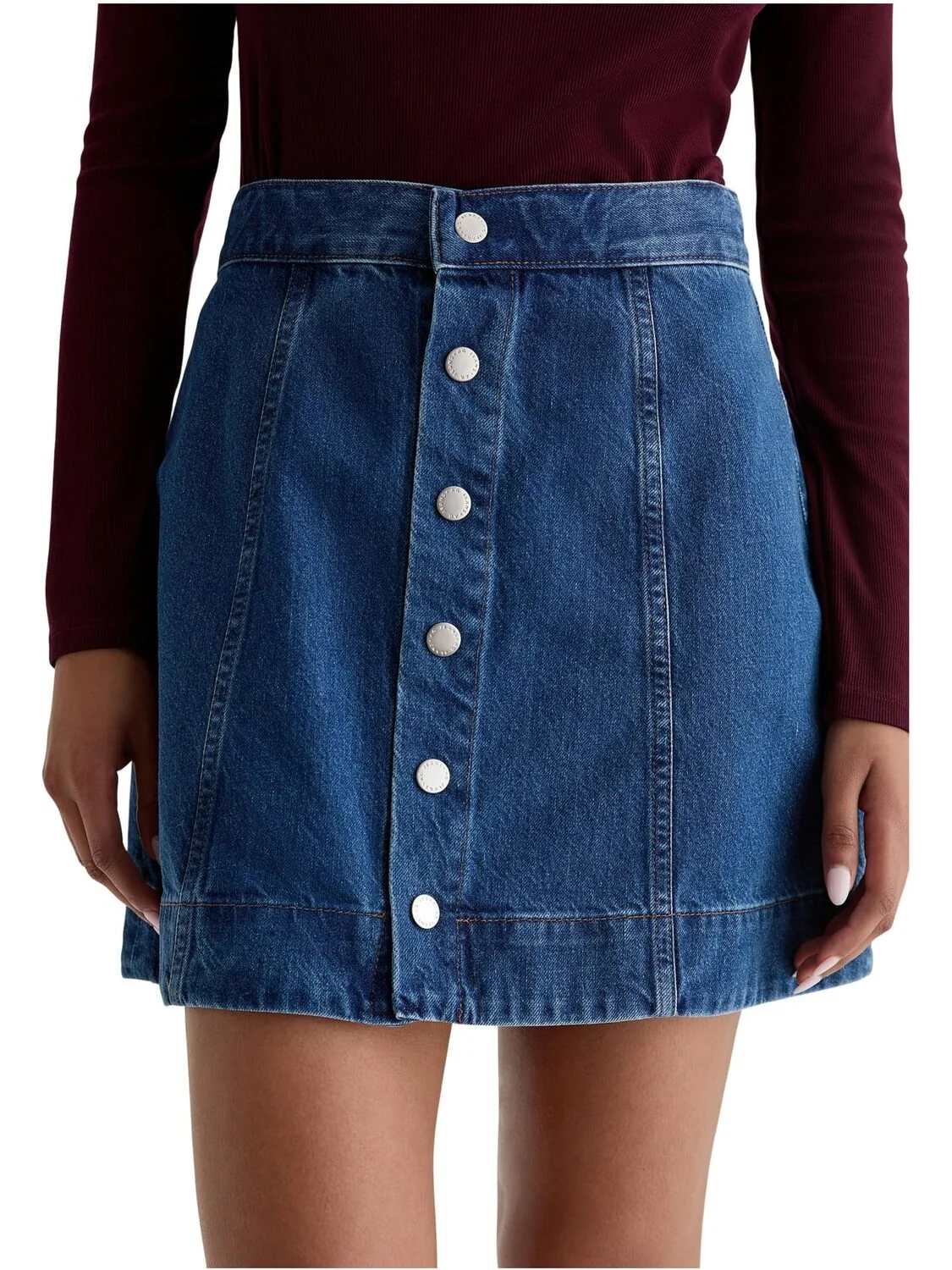 Юбка AG Jeans Evie A Line Mini Skirt, цвет Denali — изображение 3 из 4