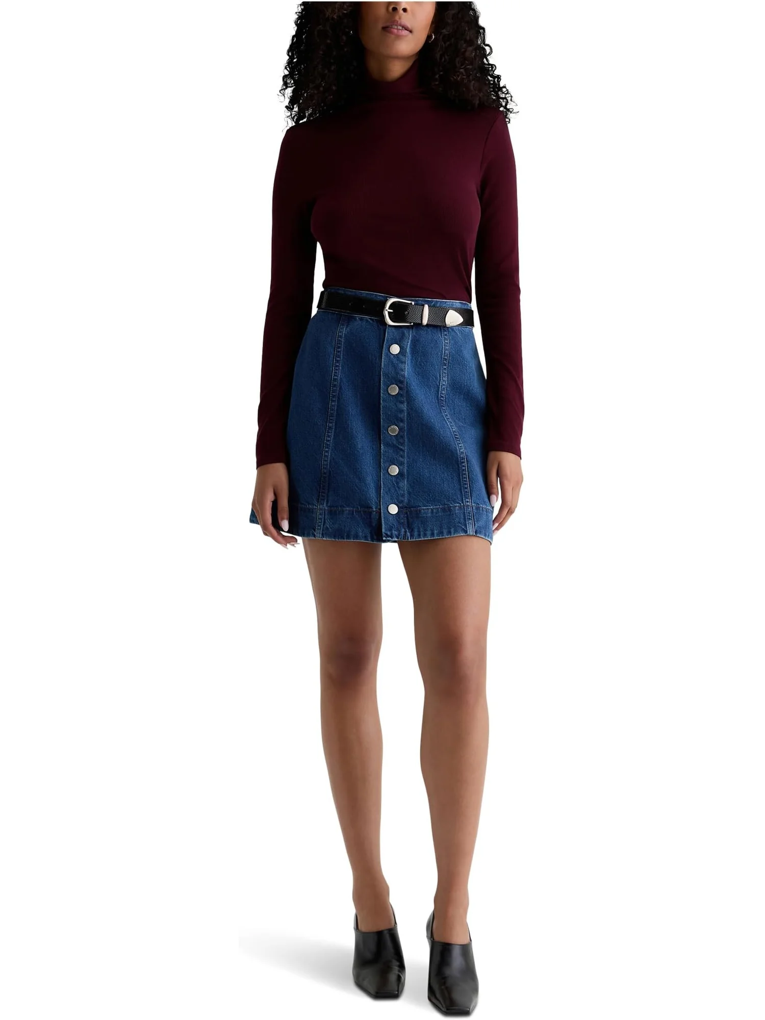 Юбка AG Jeans Evie A Line Mini Skirt, цвет Denali — изображение 4 из 4