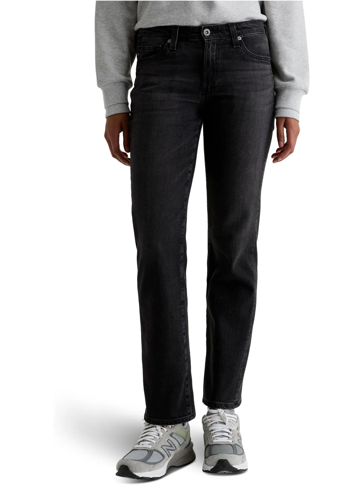 Женские облегающие прямые джинсы Sandra с низкой талией AG Jeans