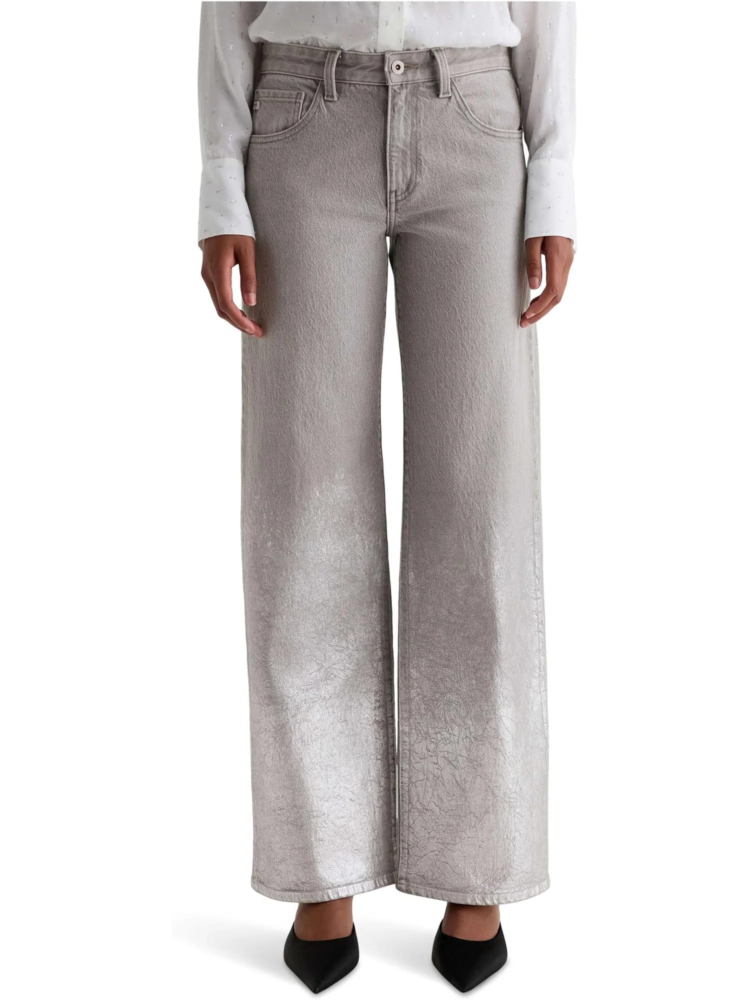 Джинсы AG Jeans Women's Adria Low Rise Baggy Wide Leg