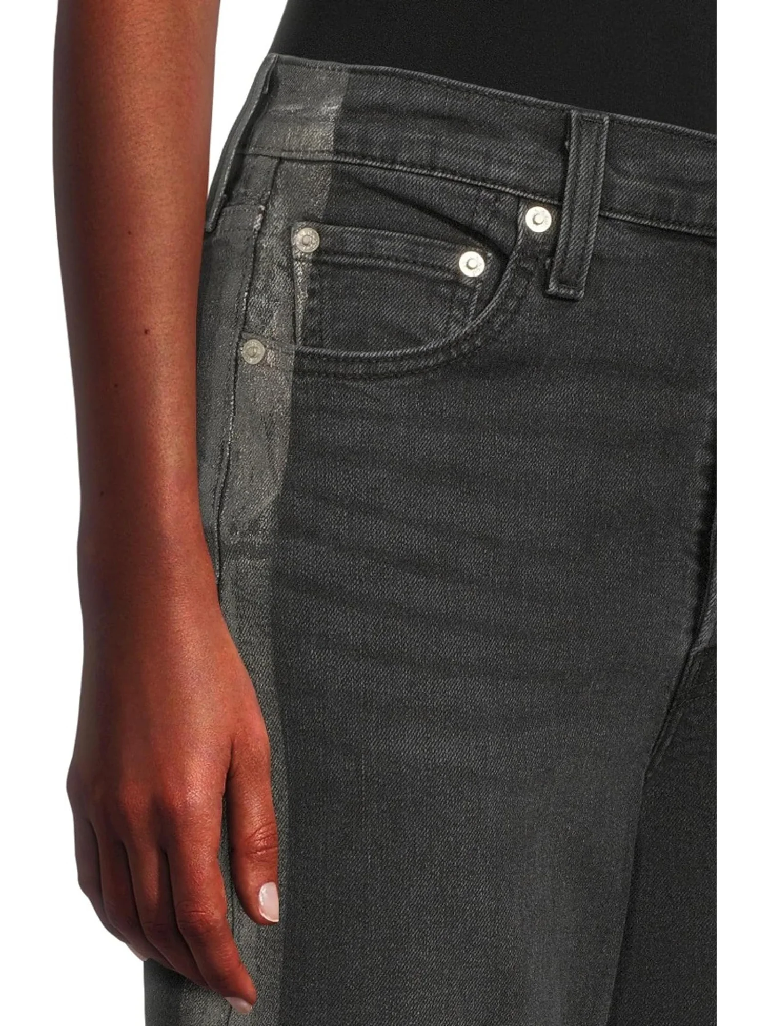 Джинсы Levi's Womens Women's Ribcage Straight Ankle — изображение 4 из 5, серебристый