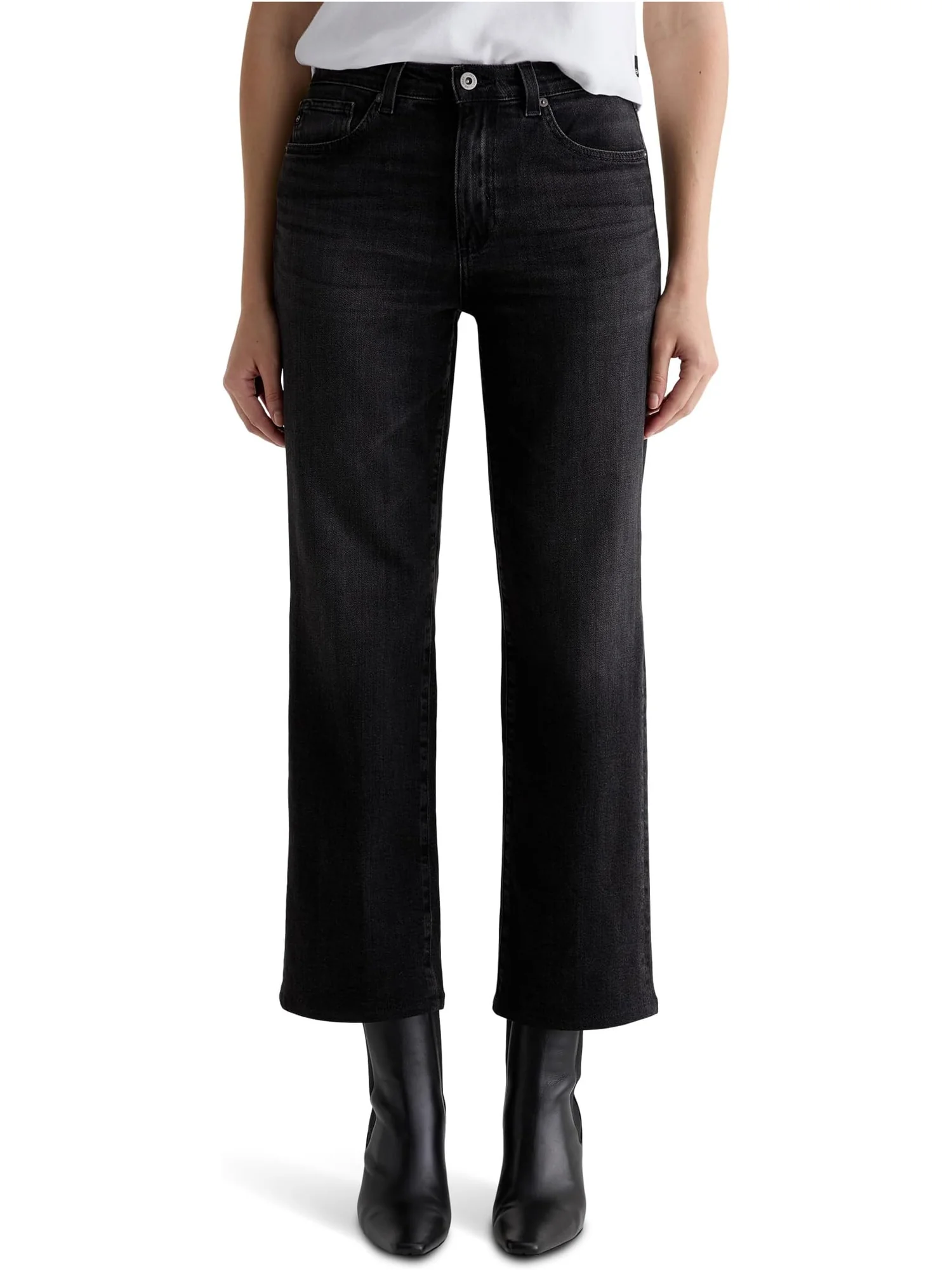 Женские прямые джинсы Brinley средней посадки в цвете Nebula AG Jeans — изображение 1 из 5, туманности
