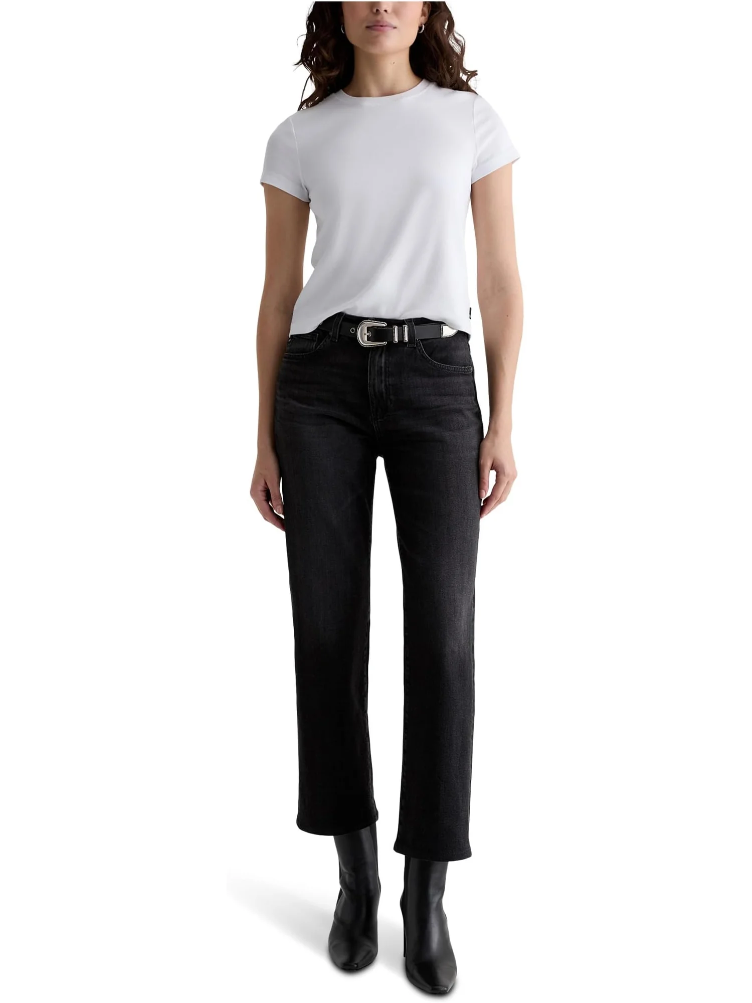 Женские прямые джинсы Brinley средней посадки в цвете Nebula AG Jeans — изображение 5 из 5, туманности