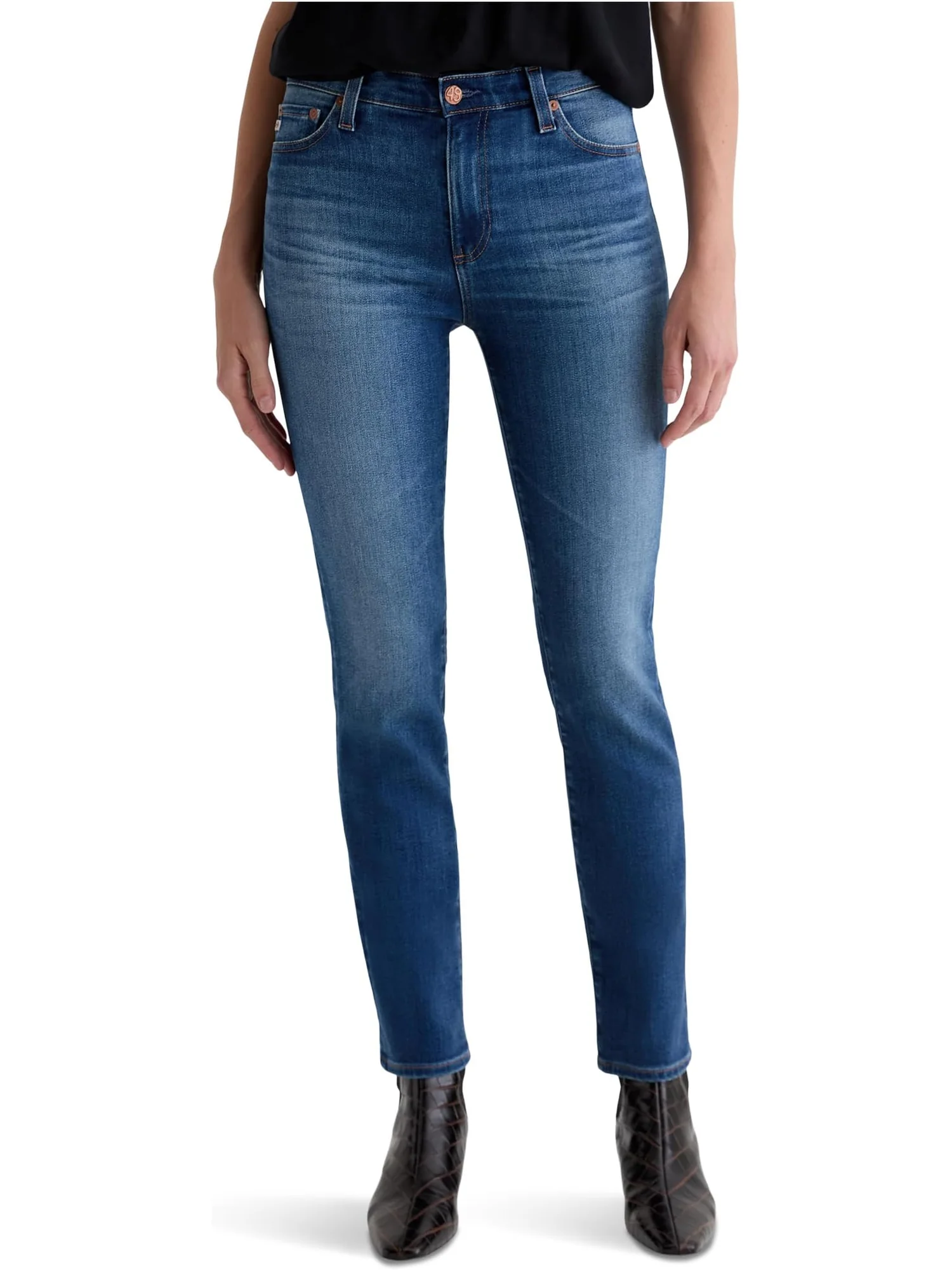 Женские джинсы Mari средней посадки Slim Straight от Assumption 12 Years AG Jeans, 12 Years Assumption — изображение 1 из 5