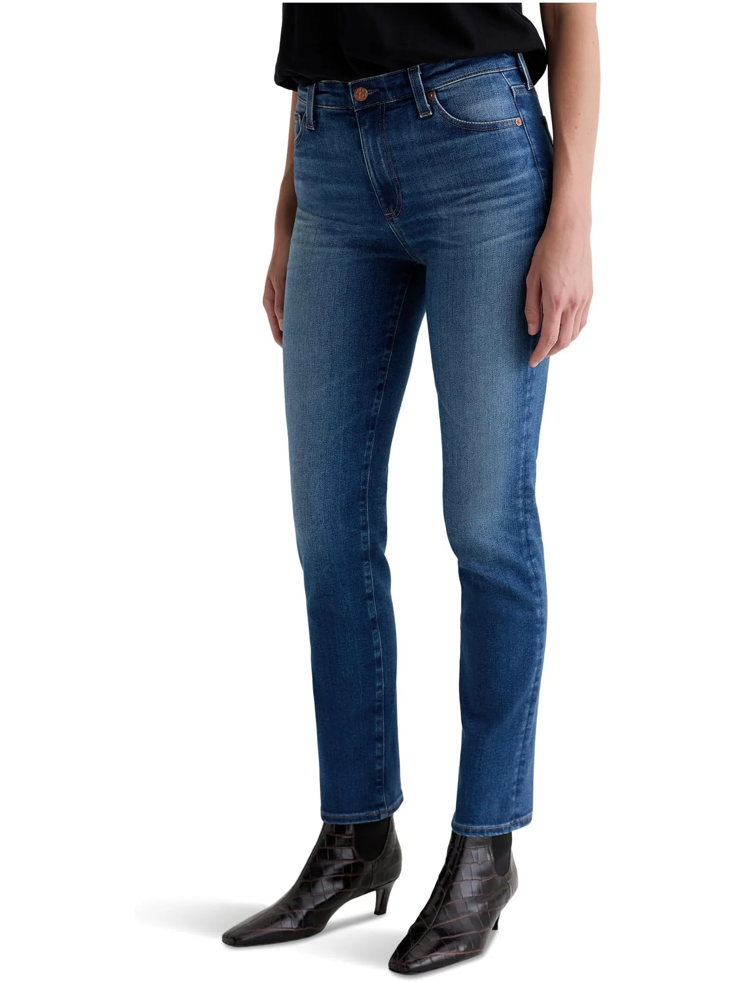 Женские джинсы Mari средней посадки Slim Straight от Assumption 12 Years AG Jeans, 12 Years Assumption — изображение 2 из 5