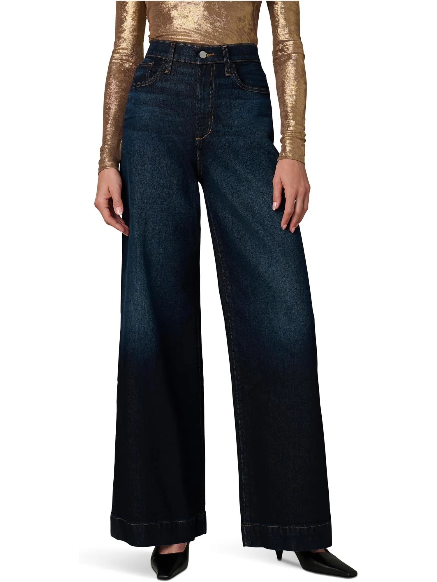 Джинсы Joe's Jeans Women's The Mia Wide Leg 32, Resolute — серый