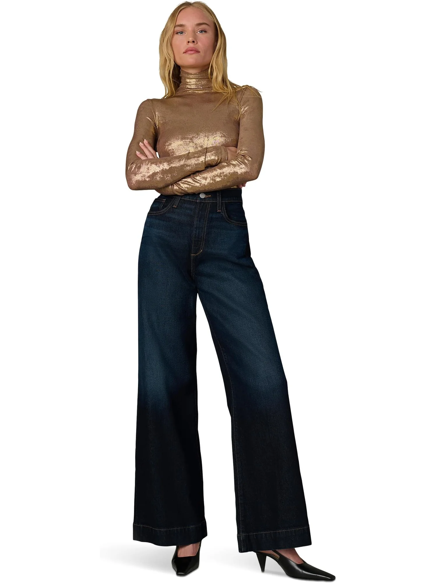 Джинсы Joe's Jeans Women's The Mia Wide Leg 32, Resolute — изображение 5 из 5, решительный