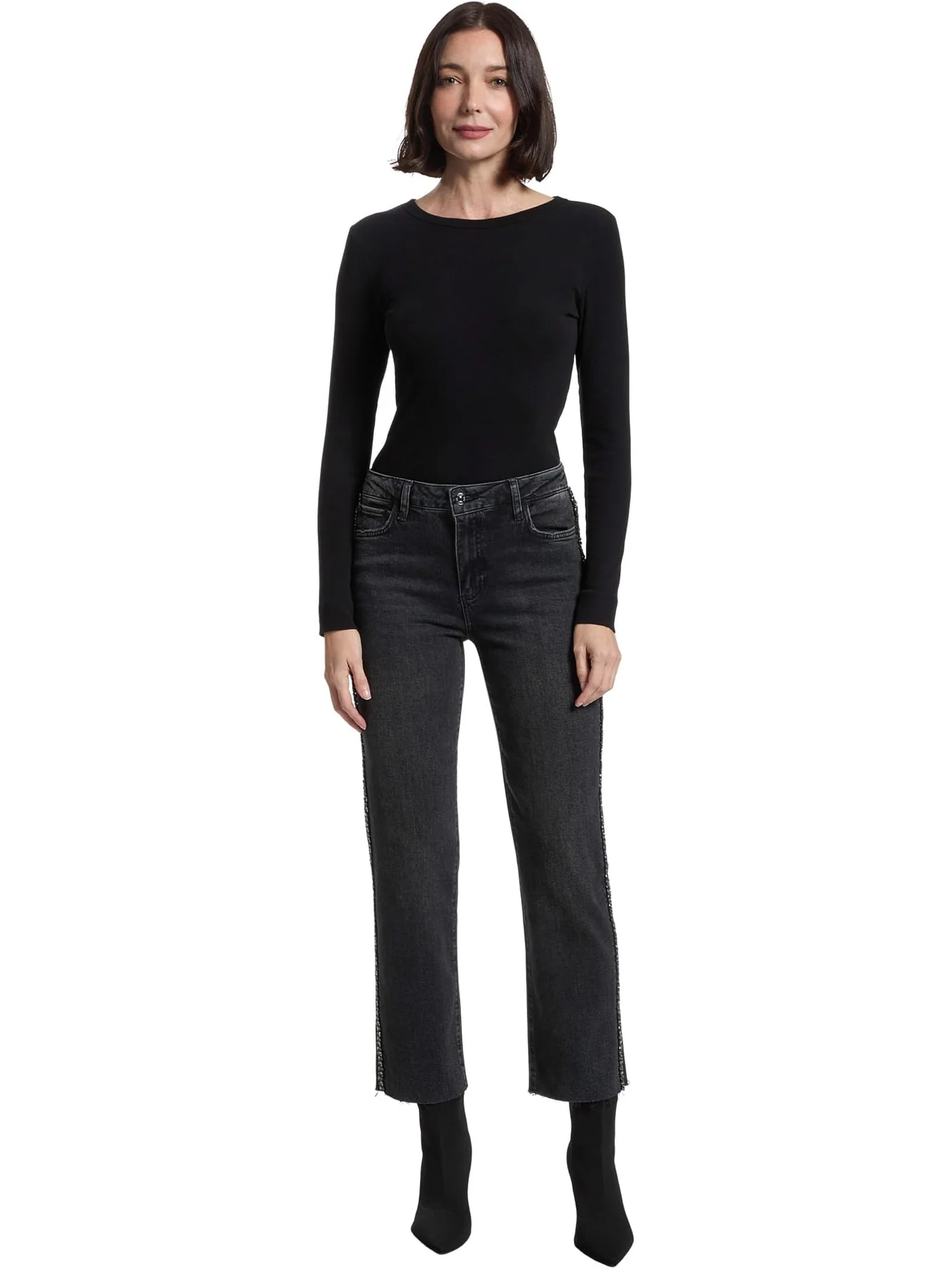 Джинсы Paige Women's Mason Ankle — изображение 5 из 5, черный