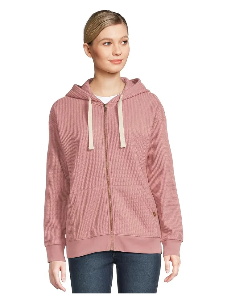Женский худи L.L.Bean Birchwood Brushed Waffle Full Zip